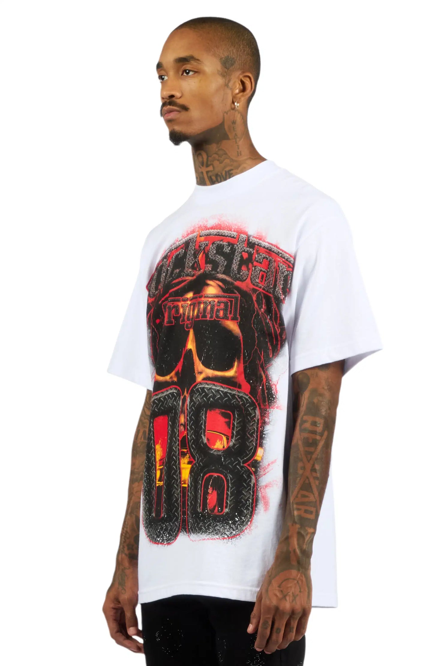 Kure White/Multi Oversized Graphic T-Shirt