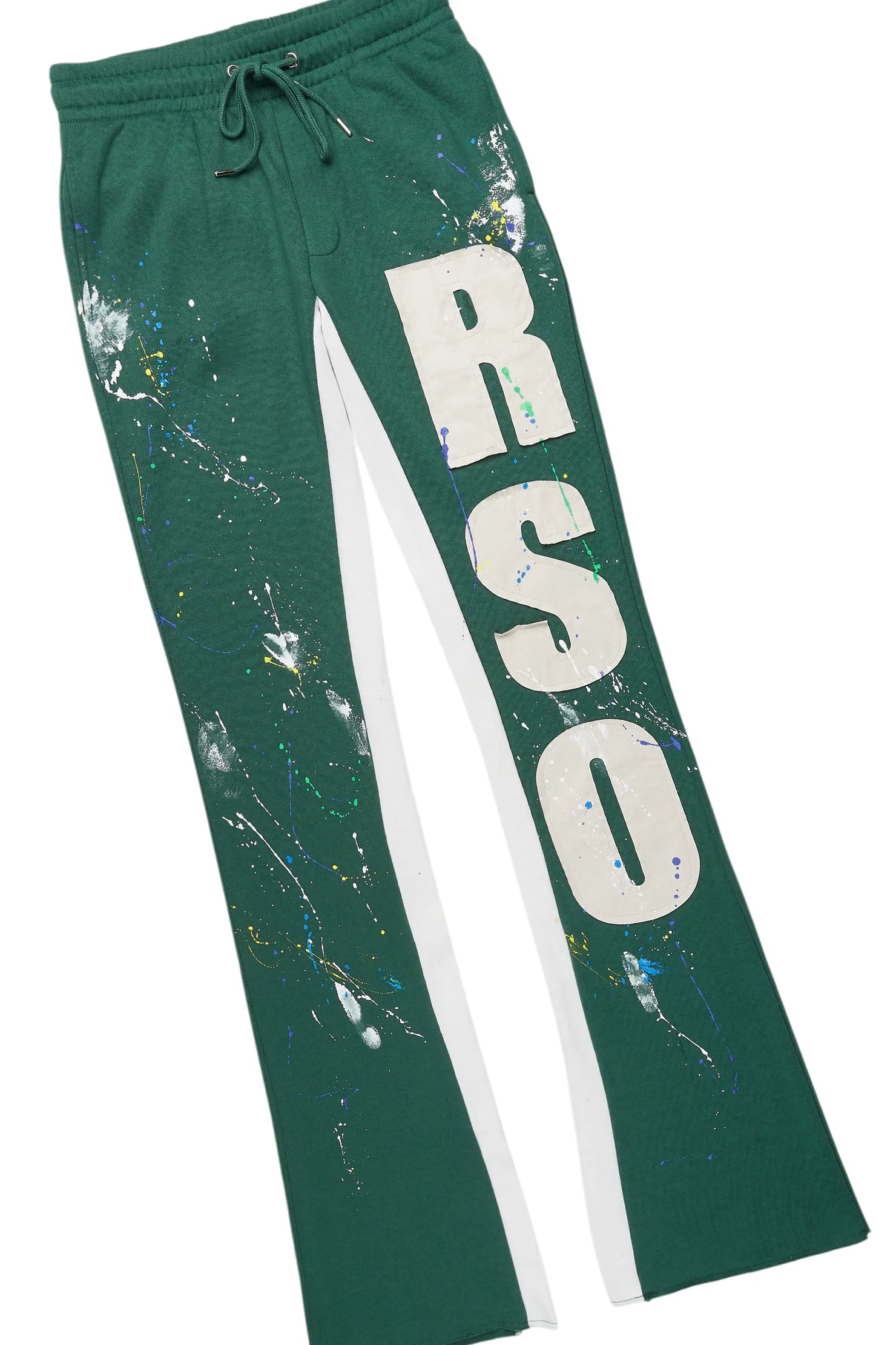 Bert White/Green Long Sleeve T-Shirt/Baggy Pant Set