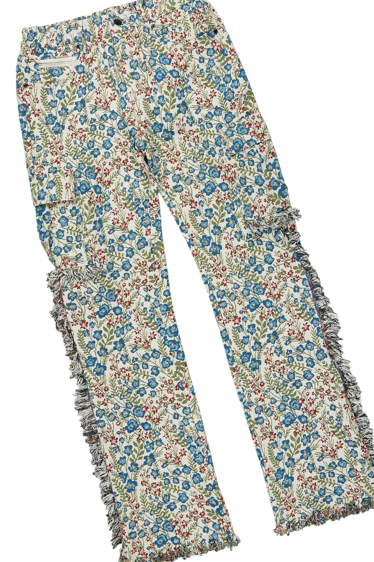 Girls Kaite Navy Hoodie/Stacked Flare Jean Set