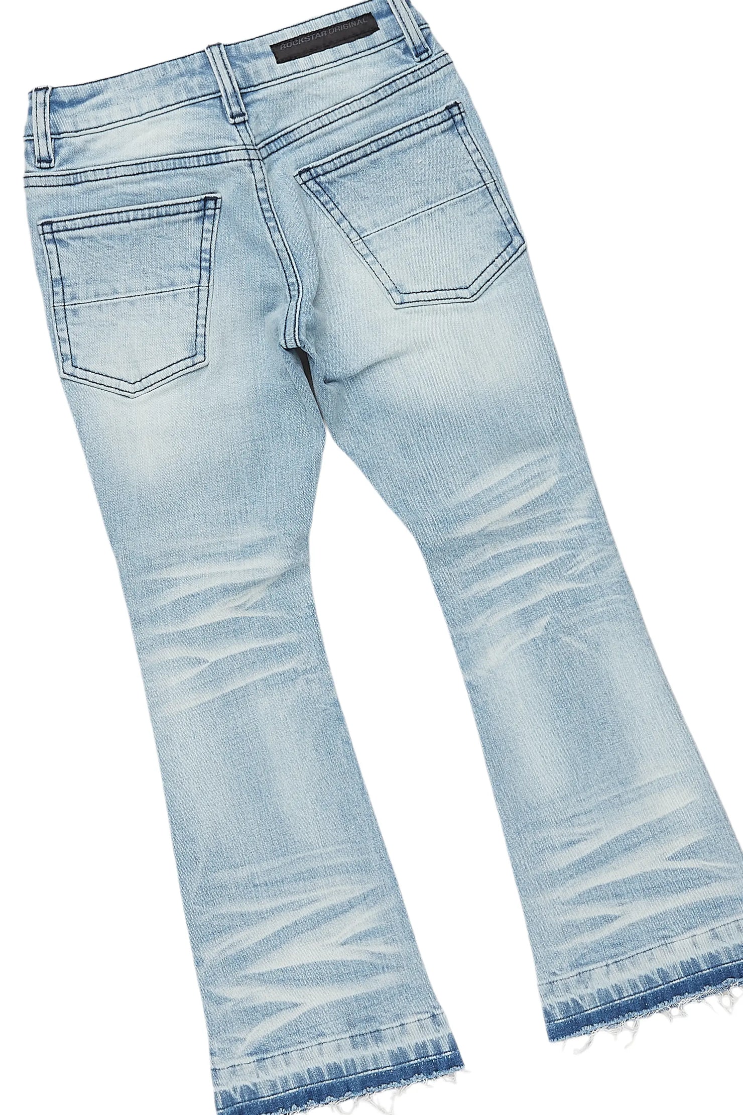 Boys Bubble Red Hoodie/Stacked Flare Jean Set