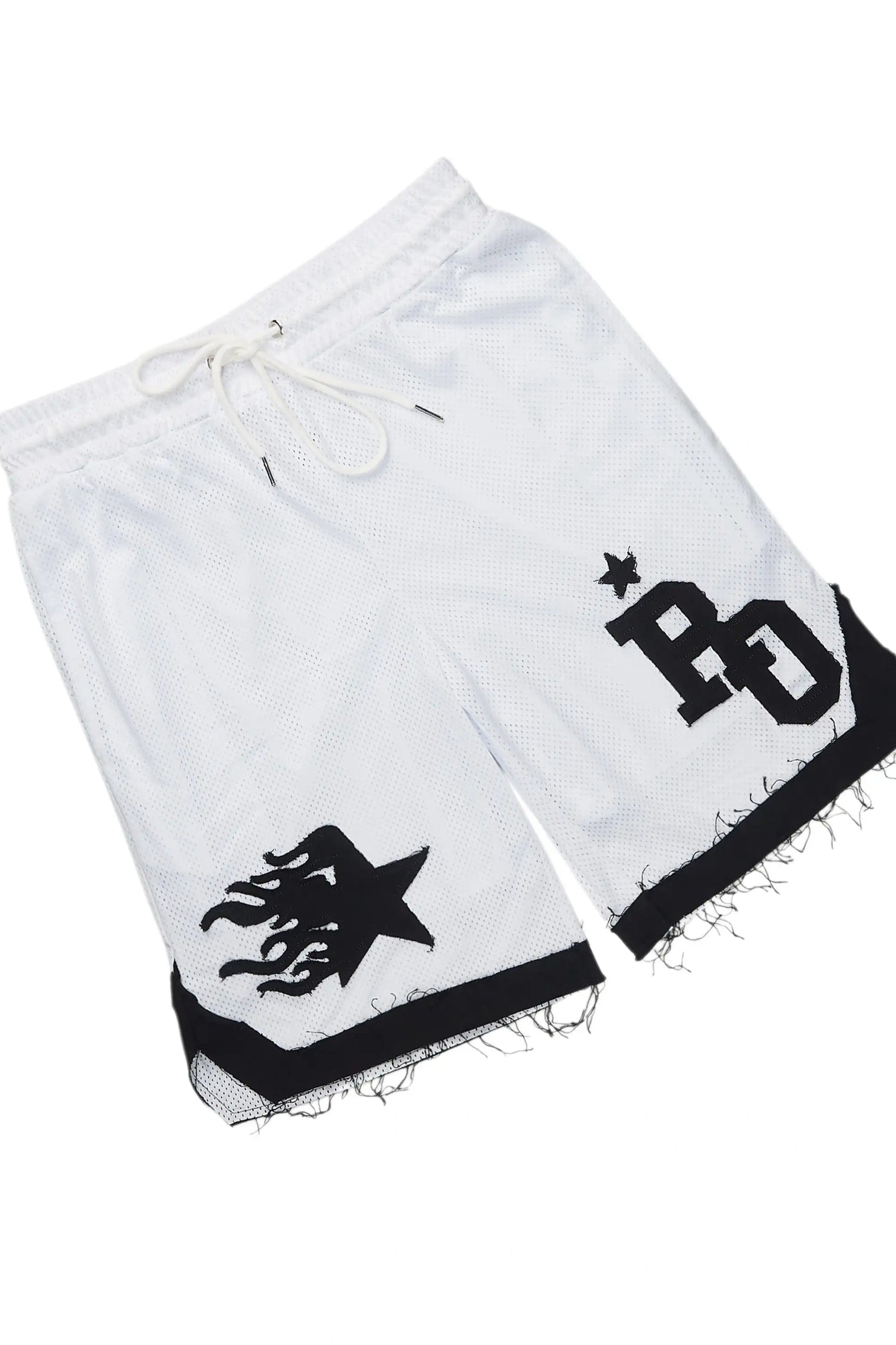 Pluton White Mesh T-Shirt/Short Set