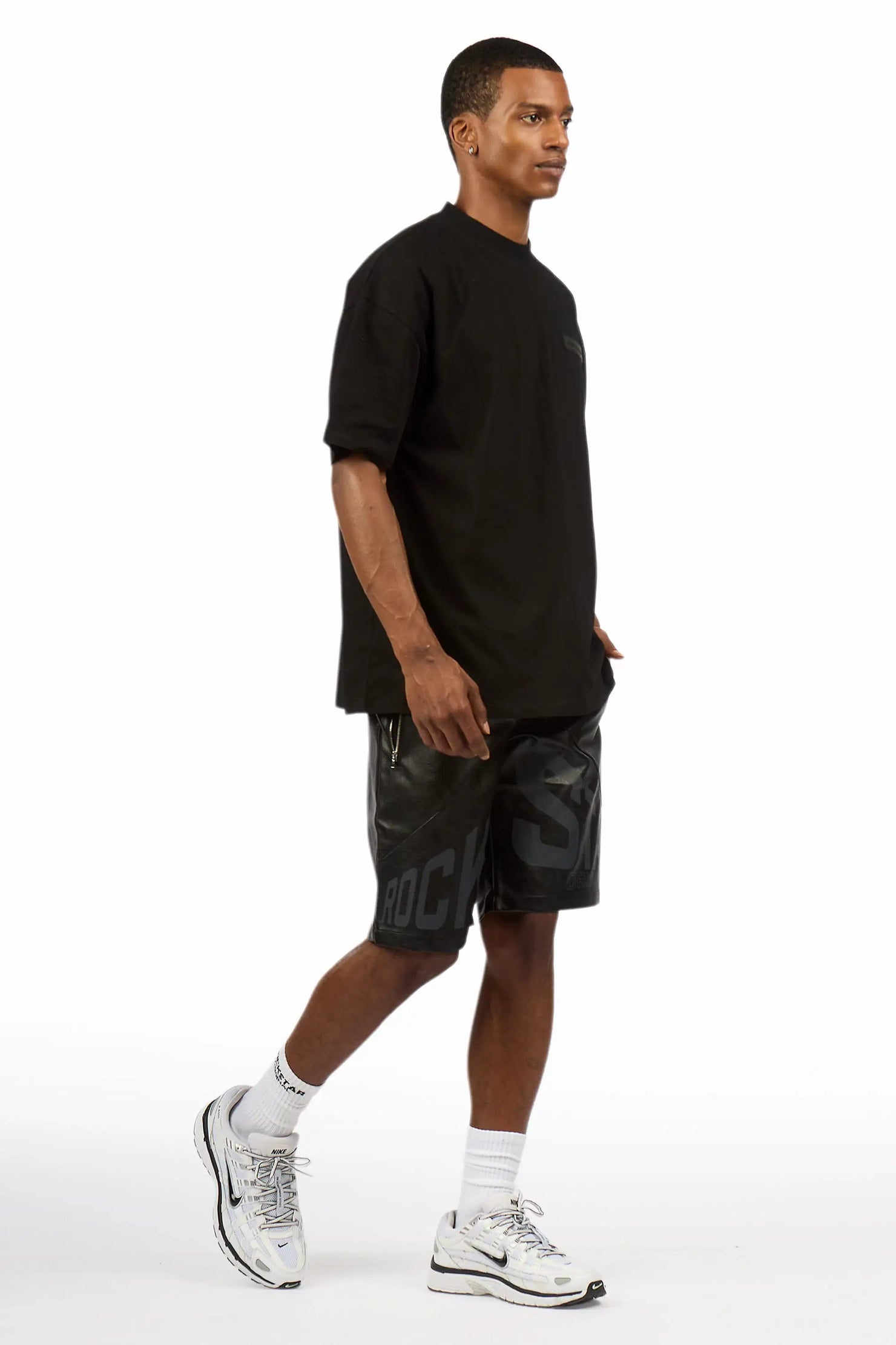 Zayn Black Graphic Short Set