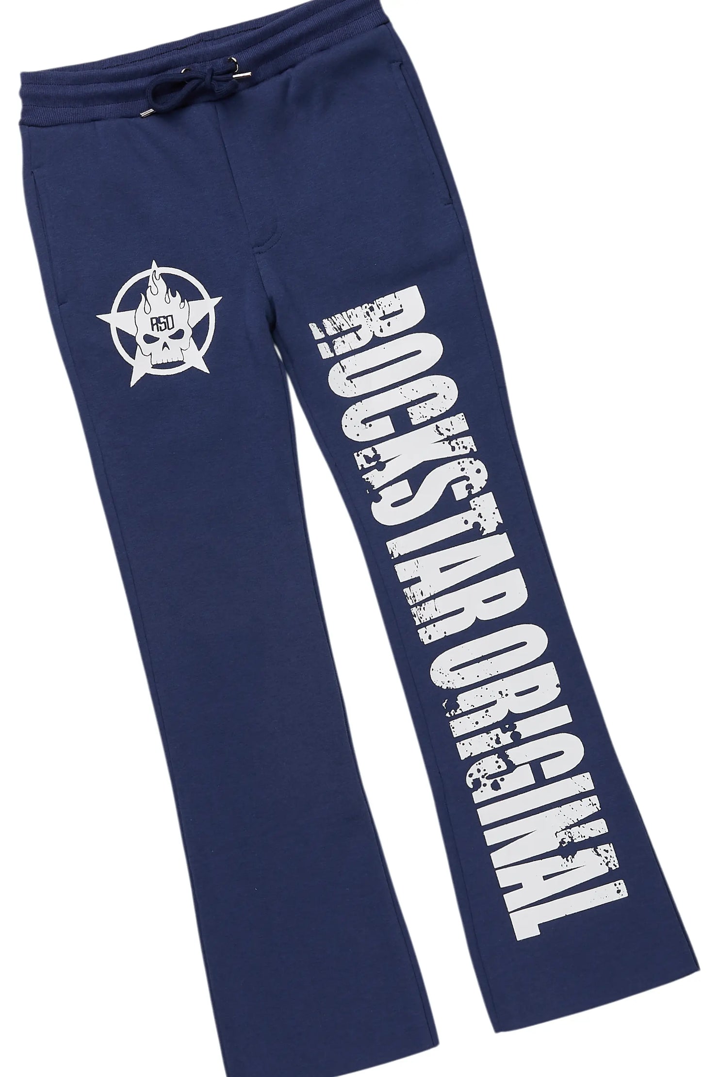 Boys Keve Navy T-Shirt Flare Sweat Pant Set