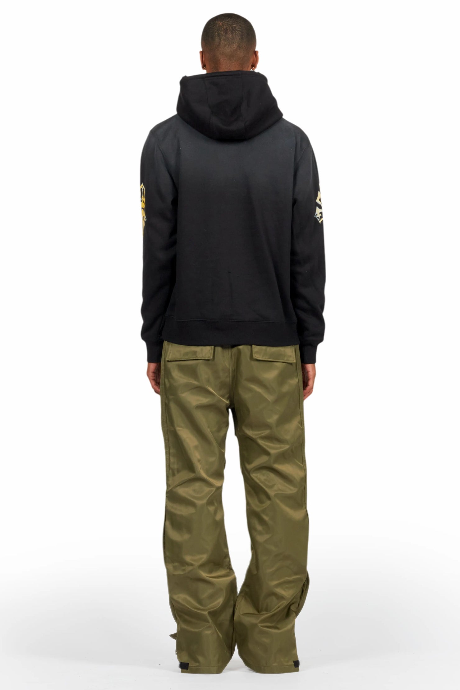 Yuri Olive Nylon Pants