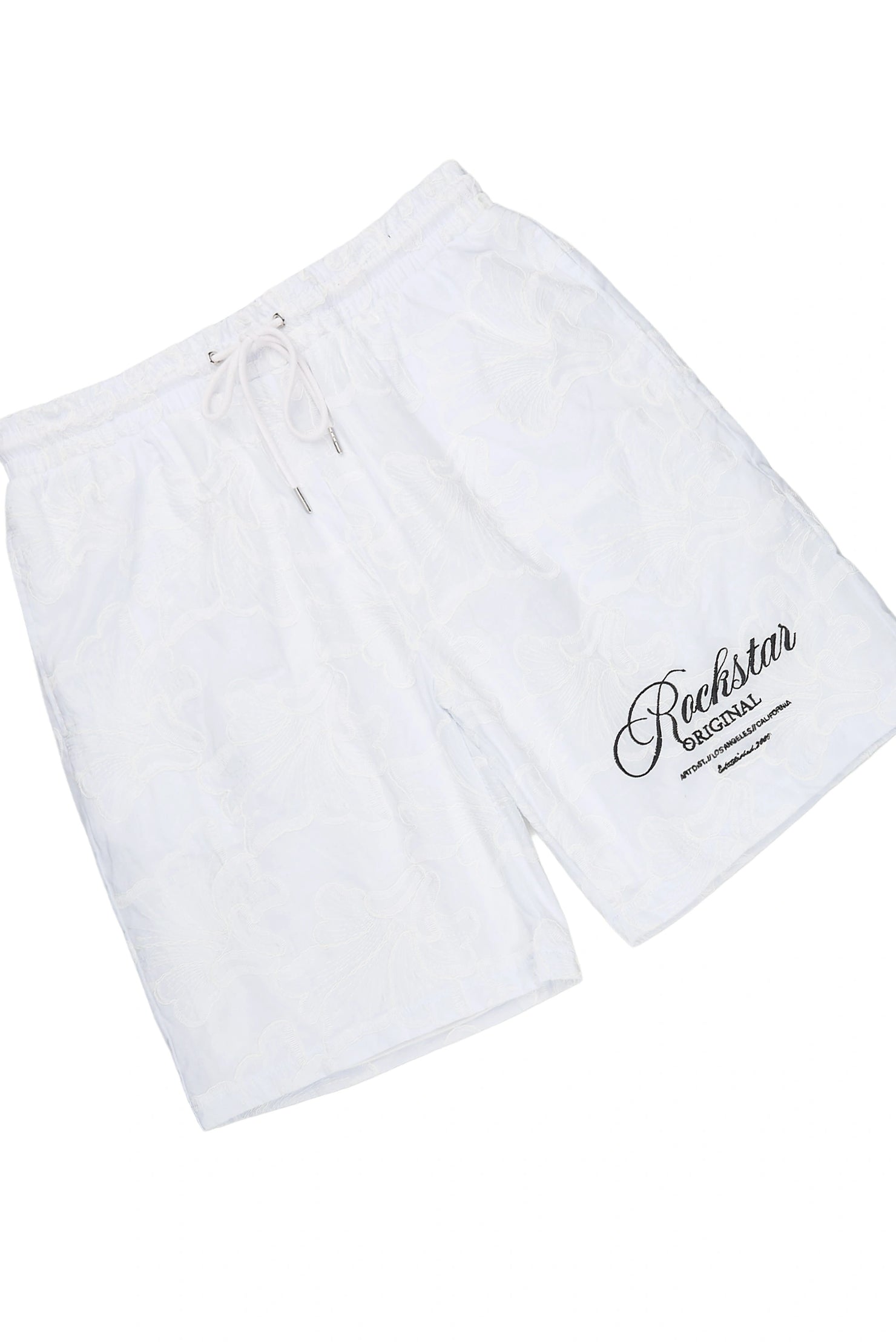 Isaiah White Button Down Shirt/Short Set