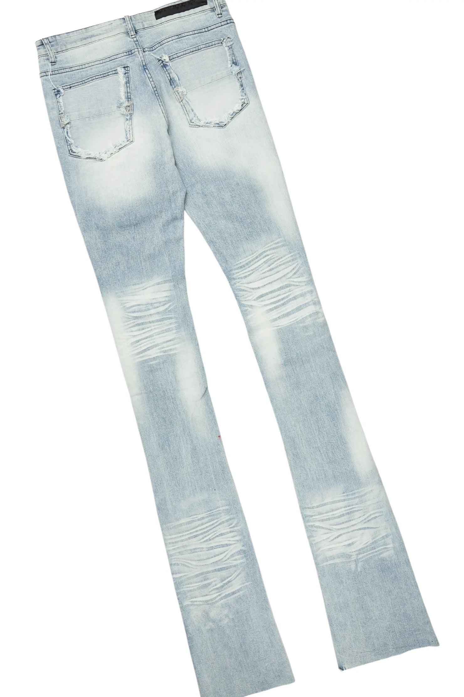 Bloke White/Blue T-Shirt/Super Stacked Flare Jean Bundle