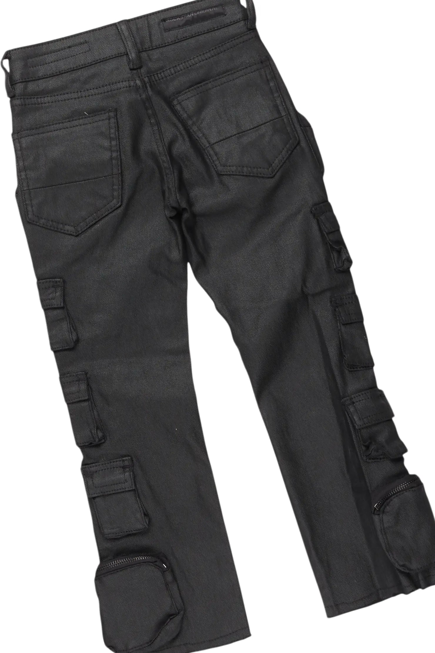 Boys Gardy Maroon Hoodie/Stacked Flare Jean Set