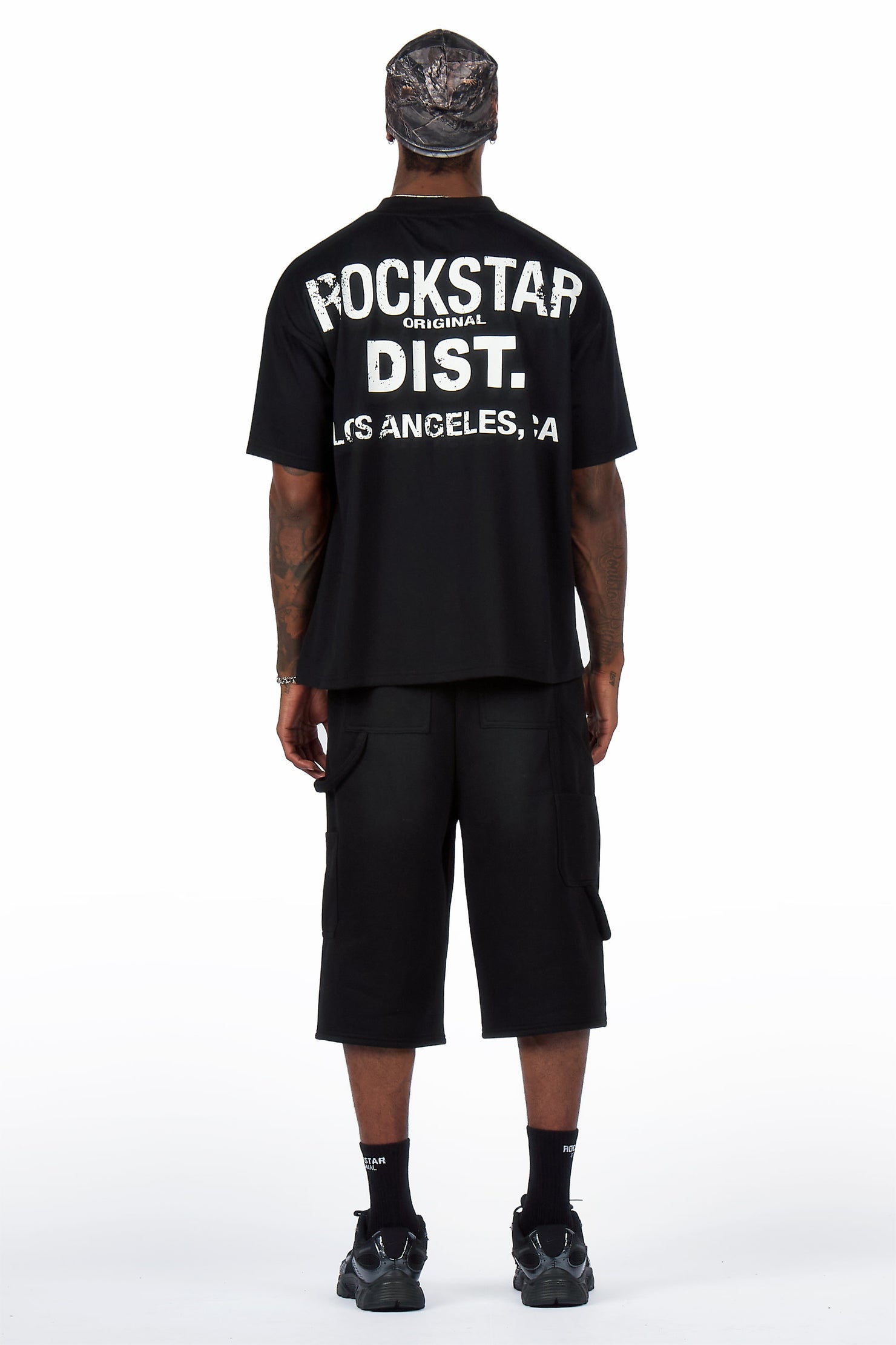 Finn Black T-Shirt Jort Set