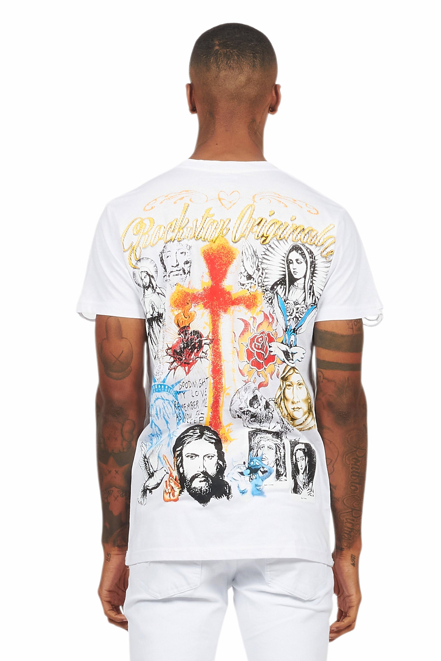 Axion White Graphic T-Shirt