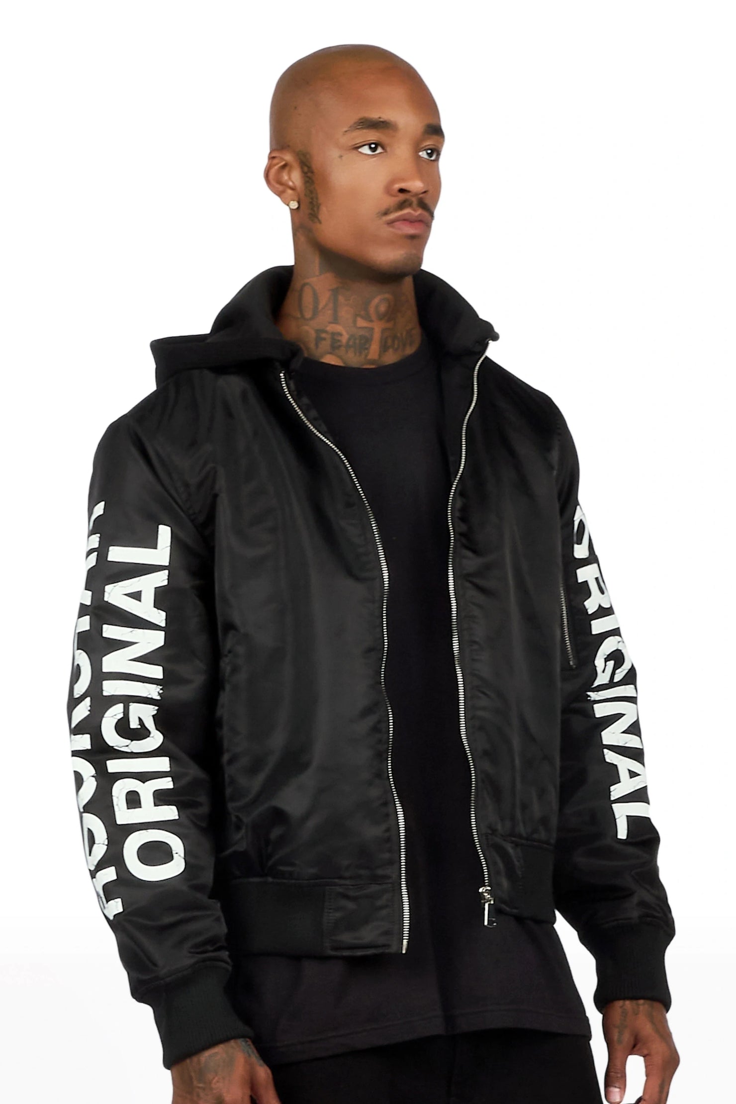 Aldrin Black Bomber Jacket
