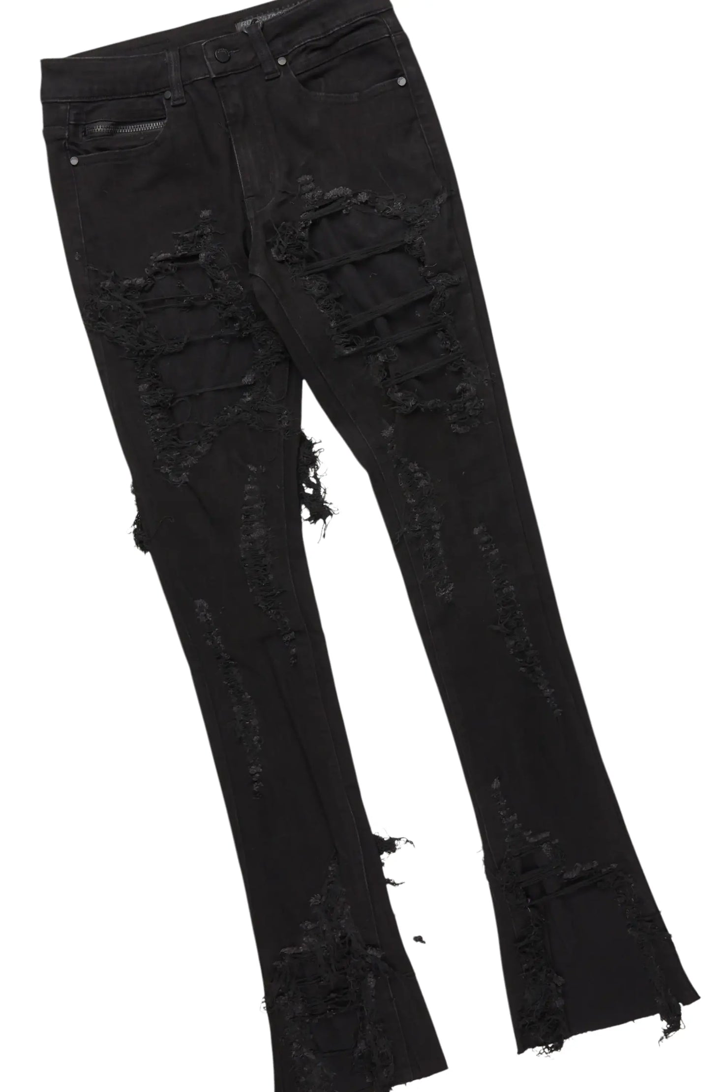 Grill Black Hoodie/Stacked Jean Bundle