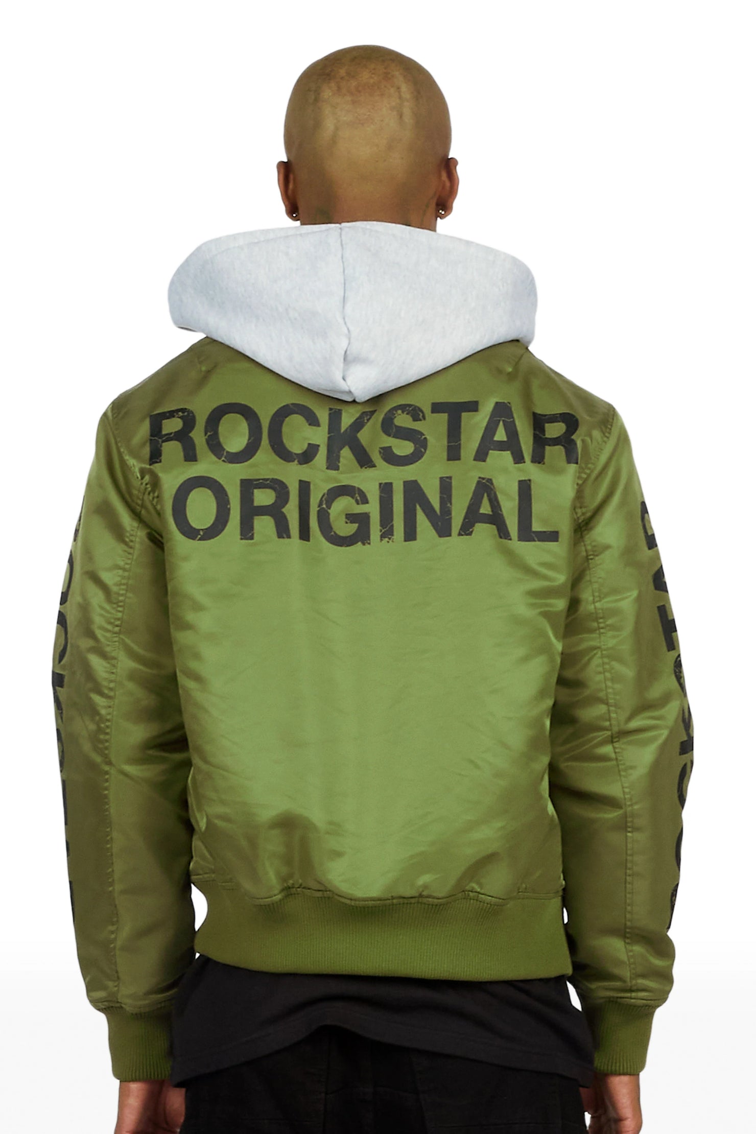 Aldrin Olive Bomber Jacket