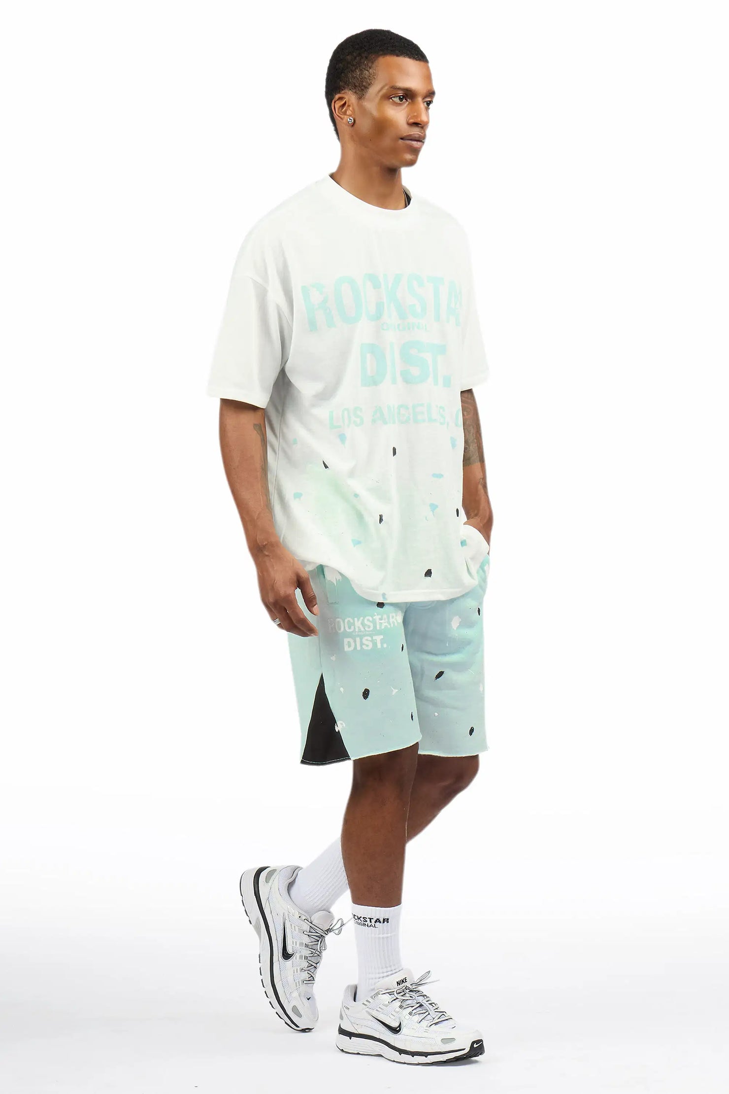 Scottie White/Mint Painter T-Shirt/Short Set