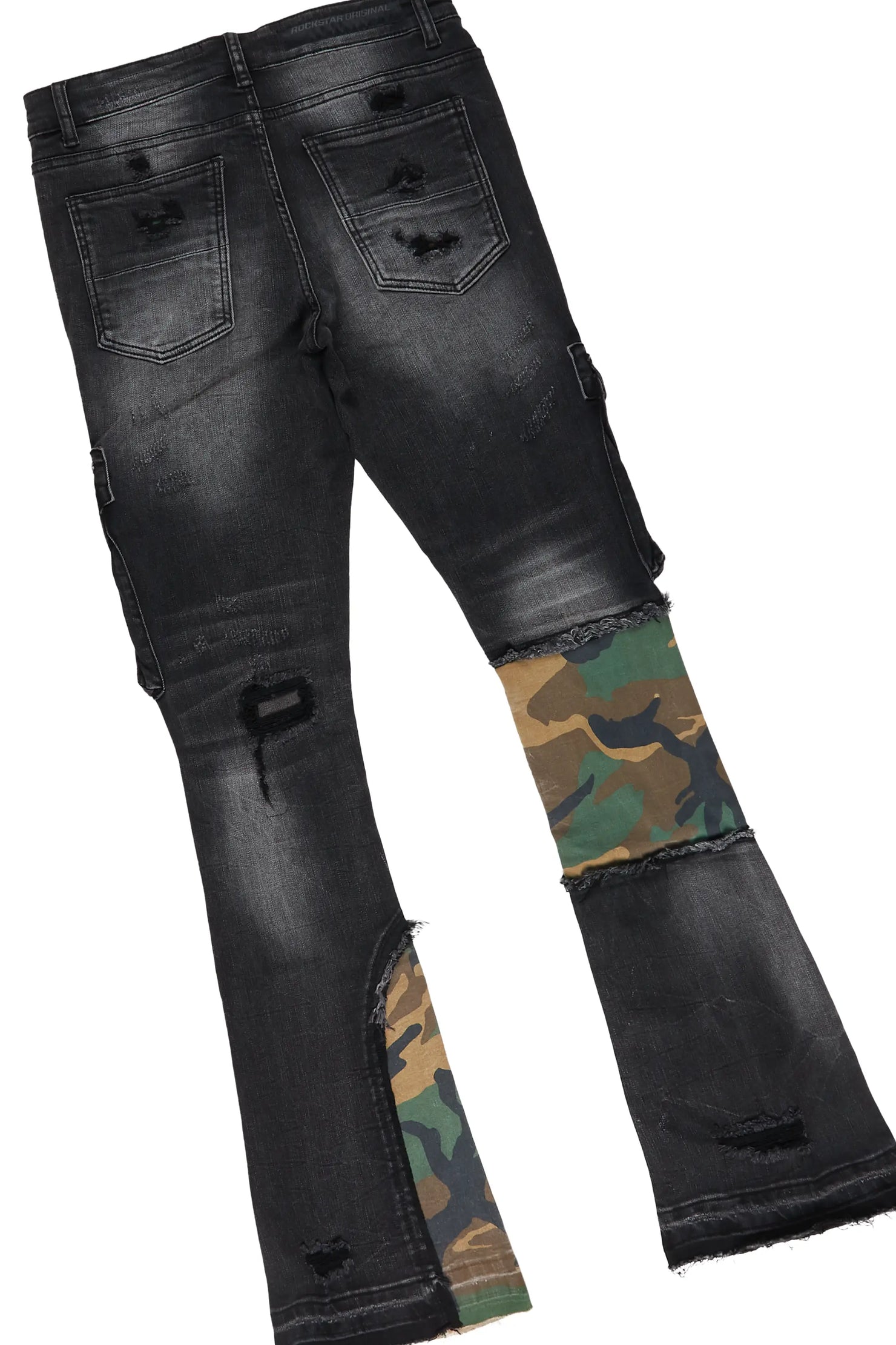 Tarl Oatmeal Hoodie & Zeta Stacked Flare Jean Bundle