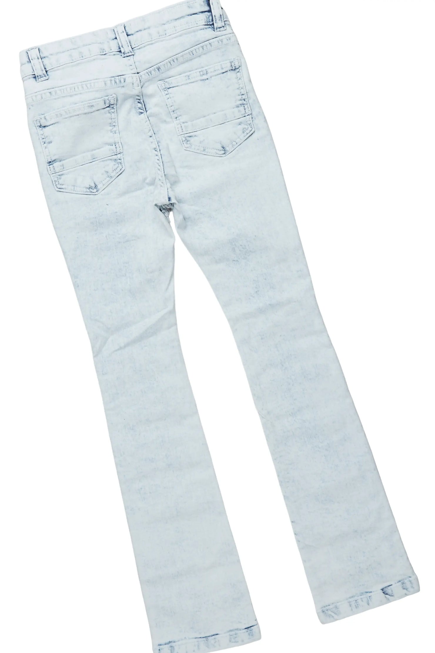 Boys Rakin Grey T-Shirt/Stacked Flare Jean Set