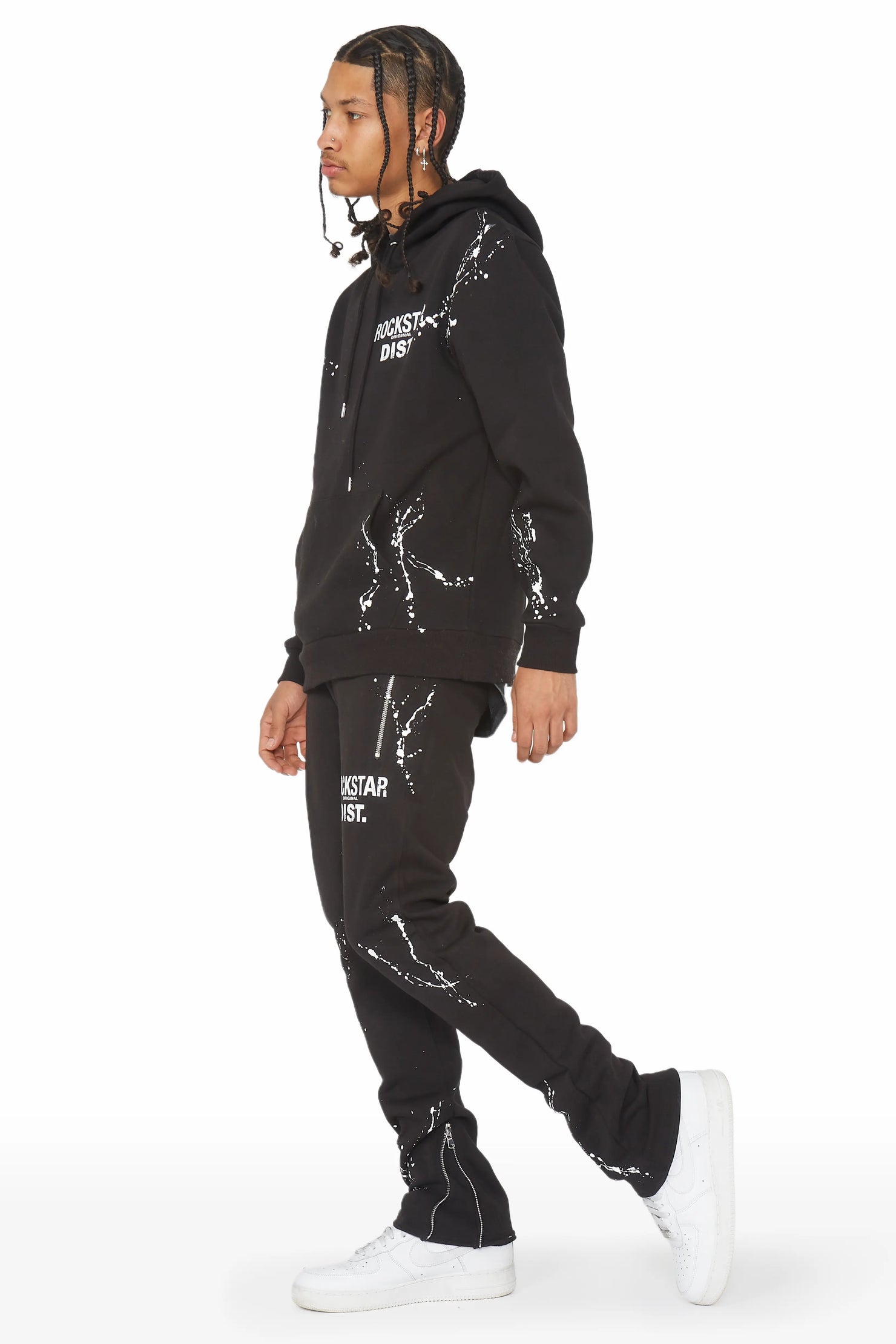 Reece Black  Slim Fit Track Set