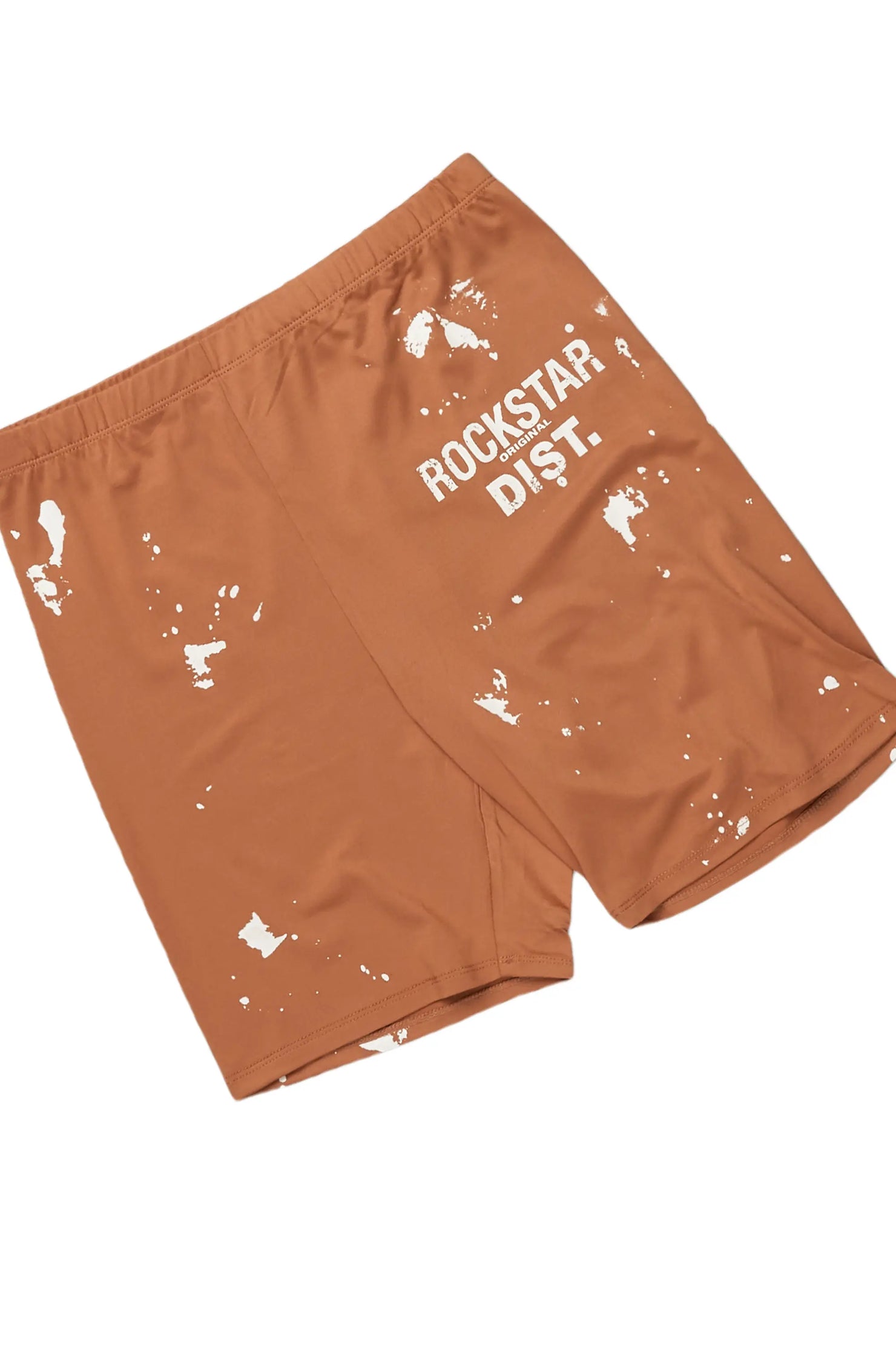 Living For It Tan Bike Short Set