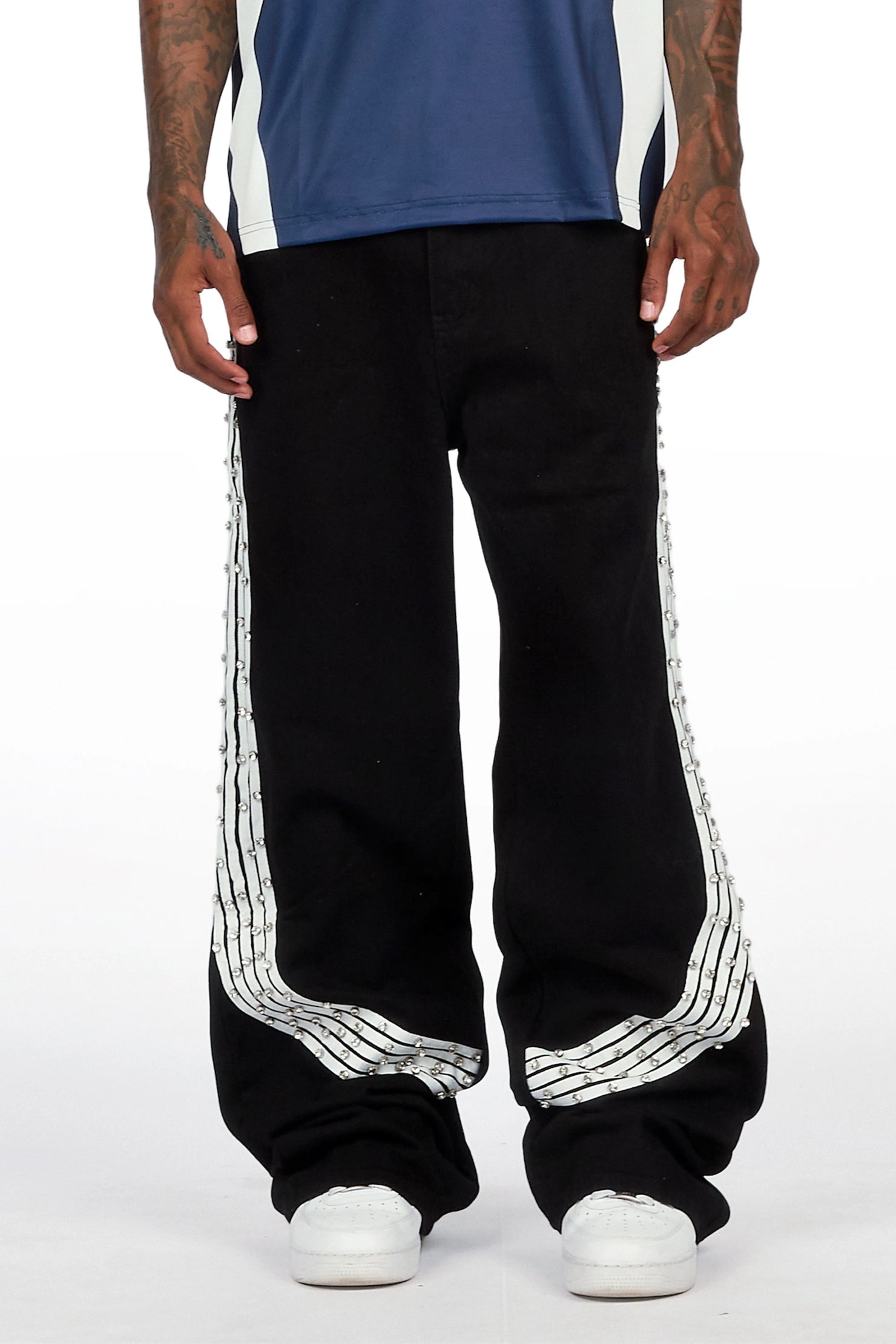 Zayven Black Baggy Fit Jean