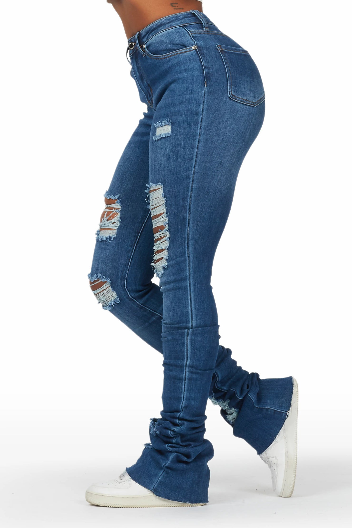 Cielo Dark Wash Super Stacked Jean
