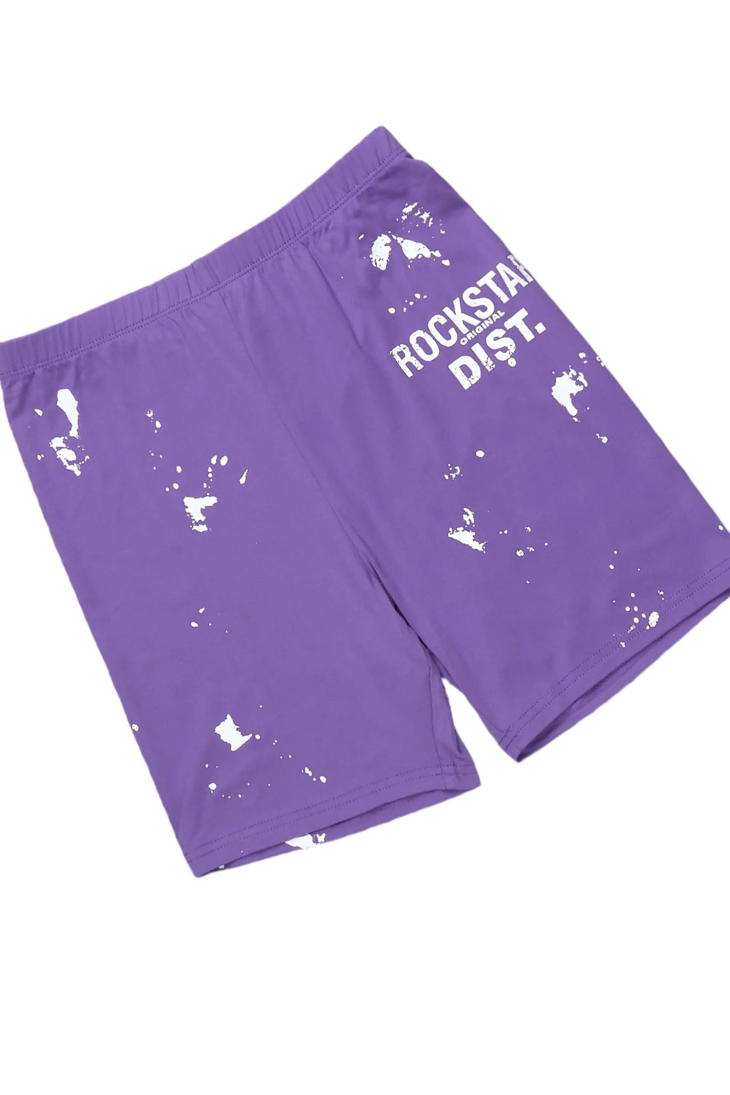 Living For It Purple Bike Short Set