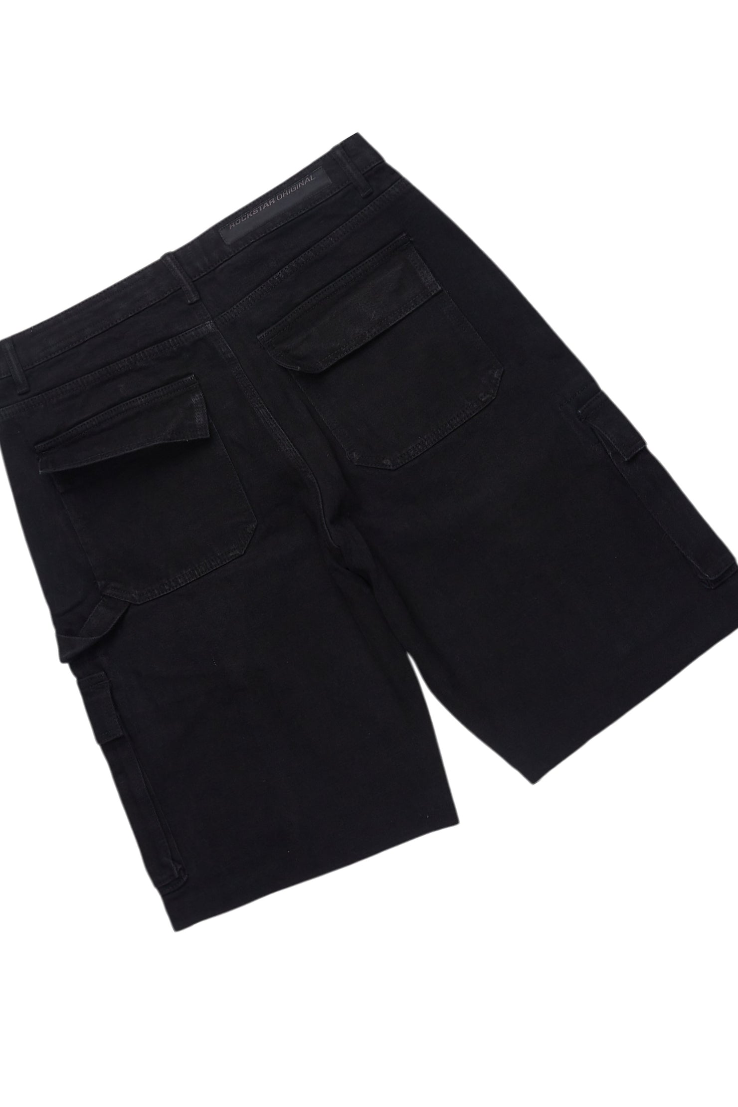 Amos Black/White T-Shirt/Denim Short Set