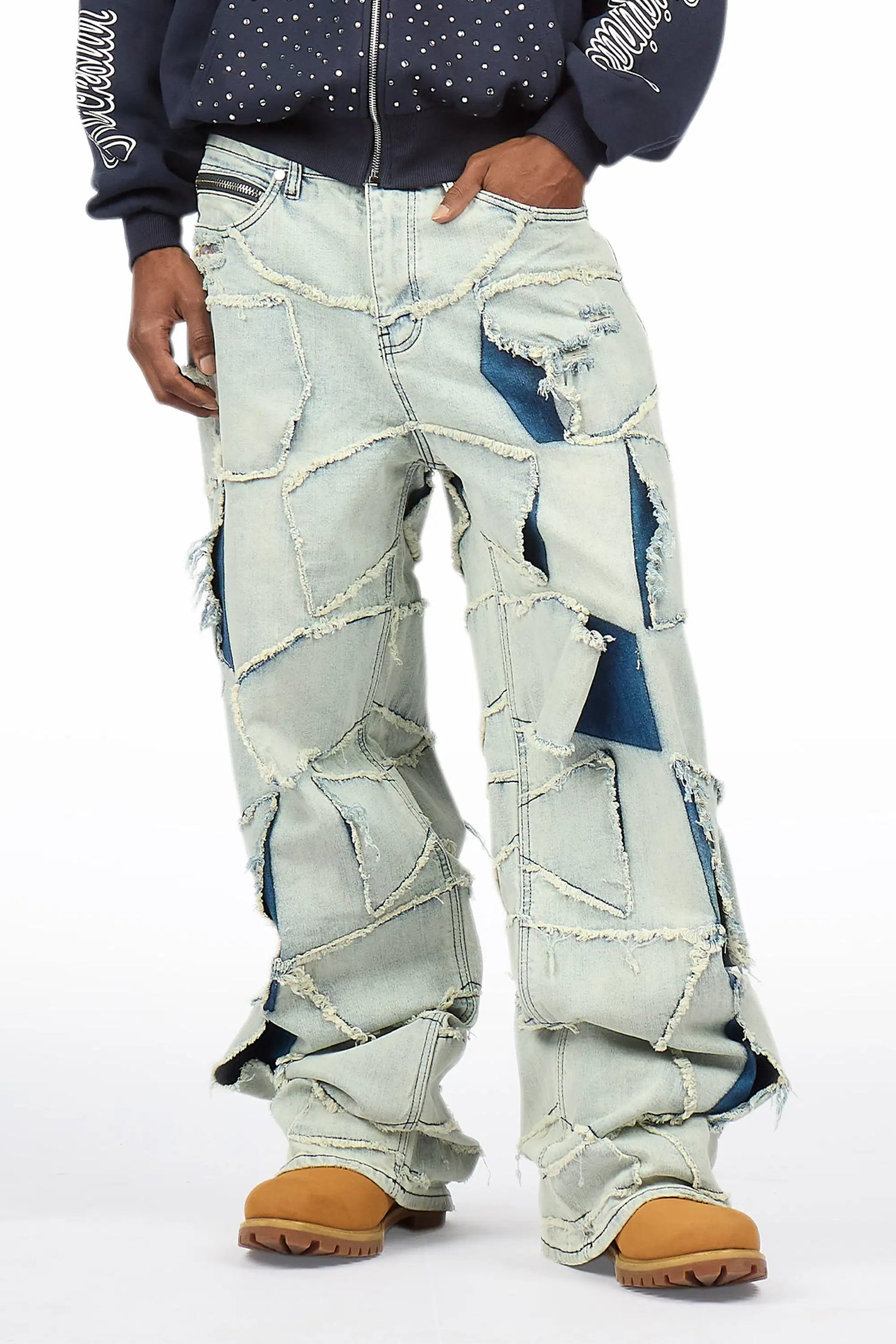 Jacomus Blue Baggy Fit Jean