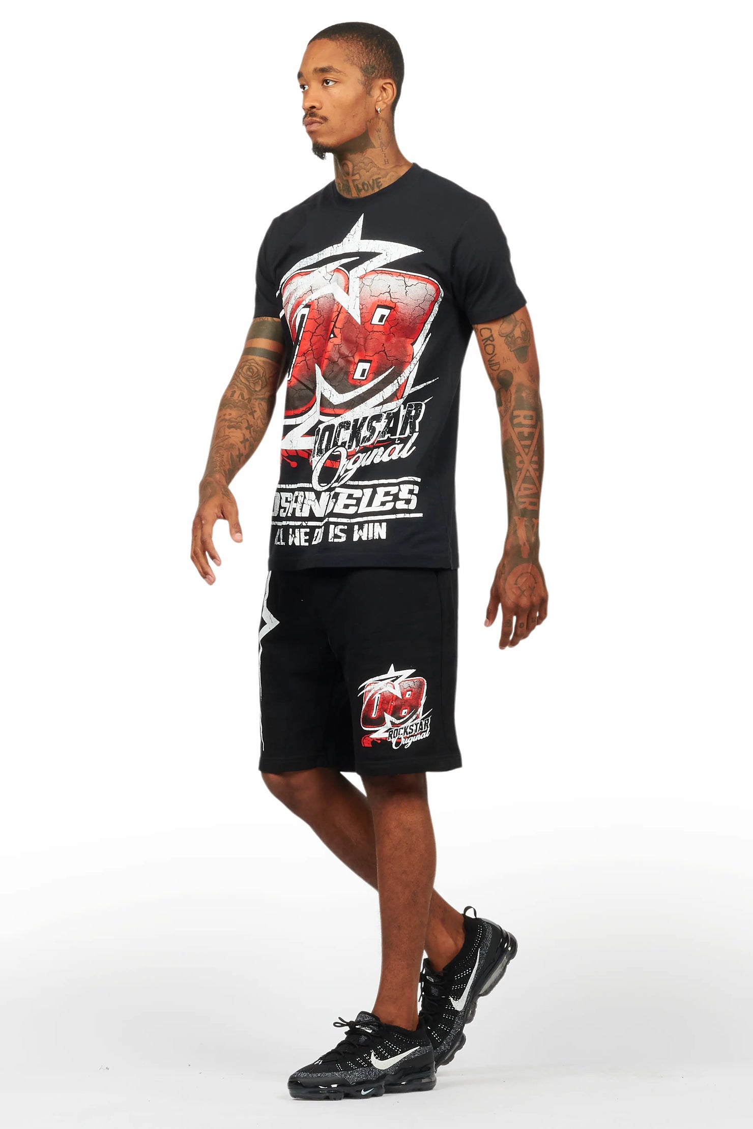 Kastell Black T-Shirt Short Set