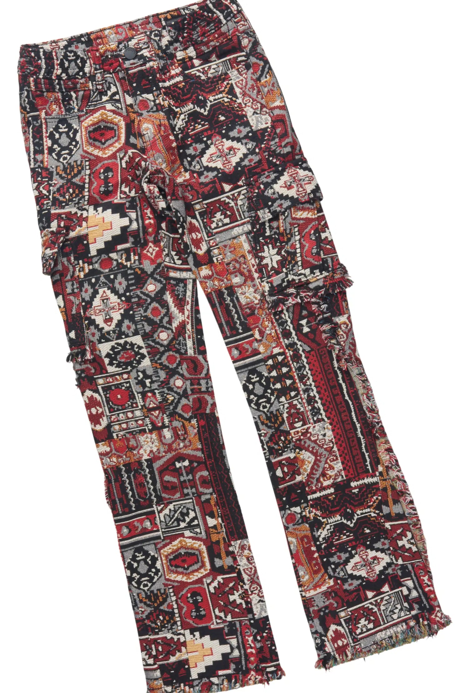 Boys Beau Red Hoodie & Ayami Multi Stacked Jean Set