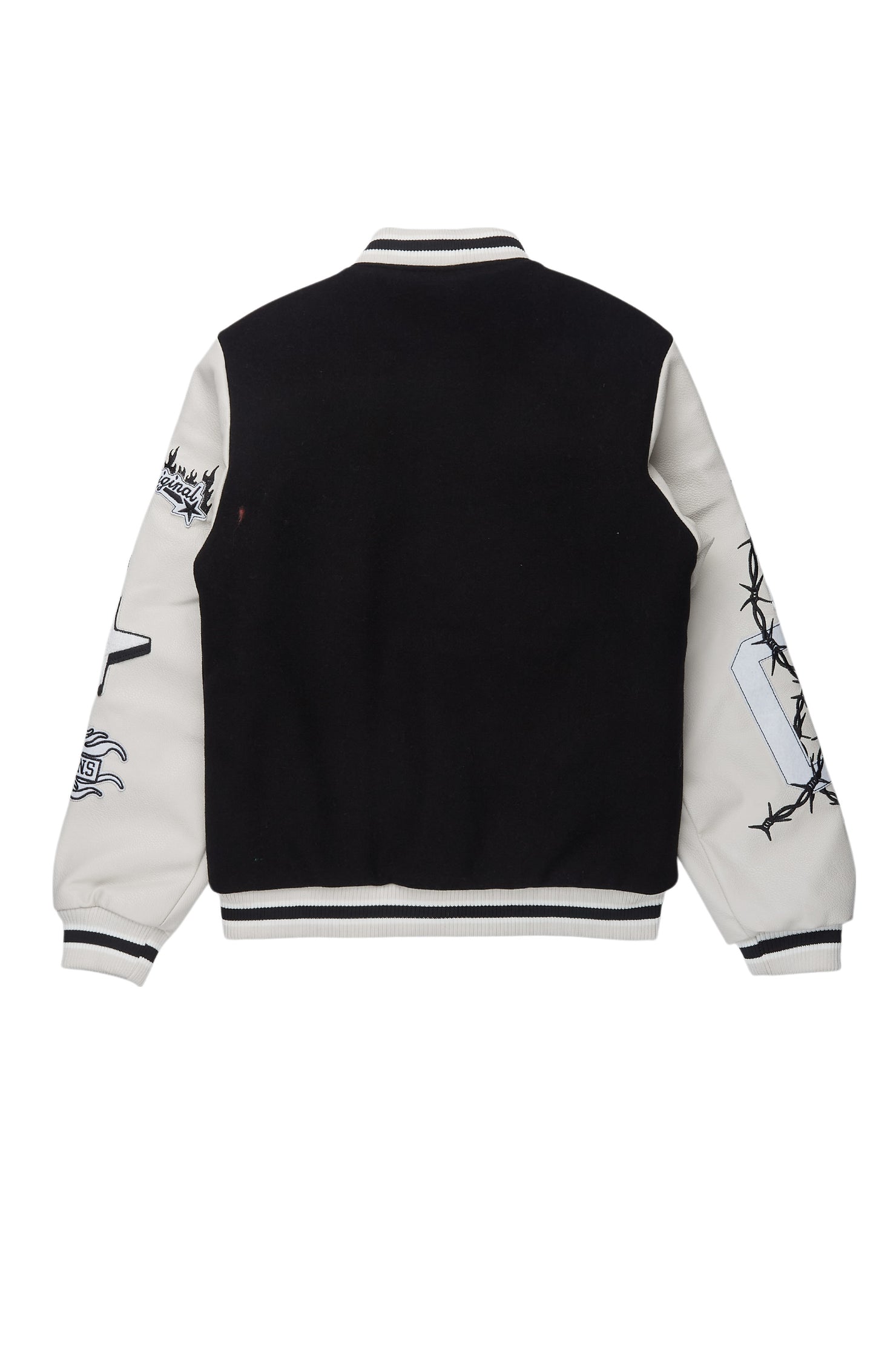 Boys Rune 2.0 Black Varsity Jacket