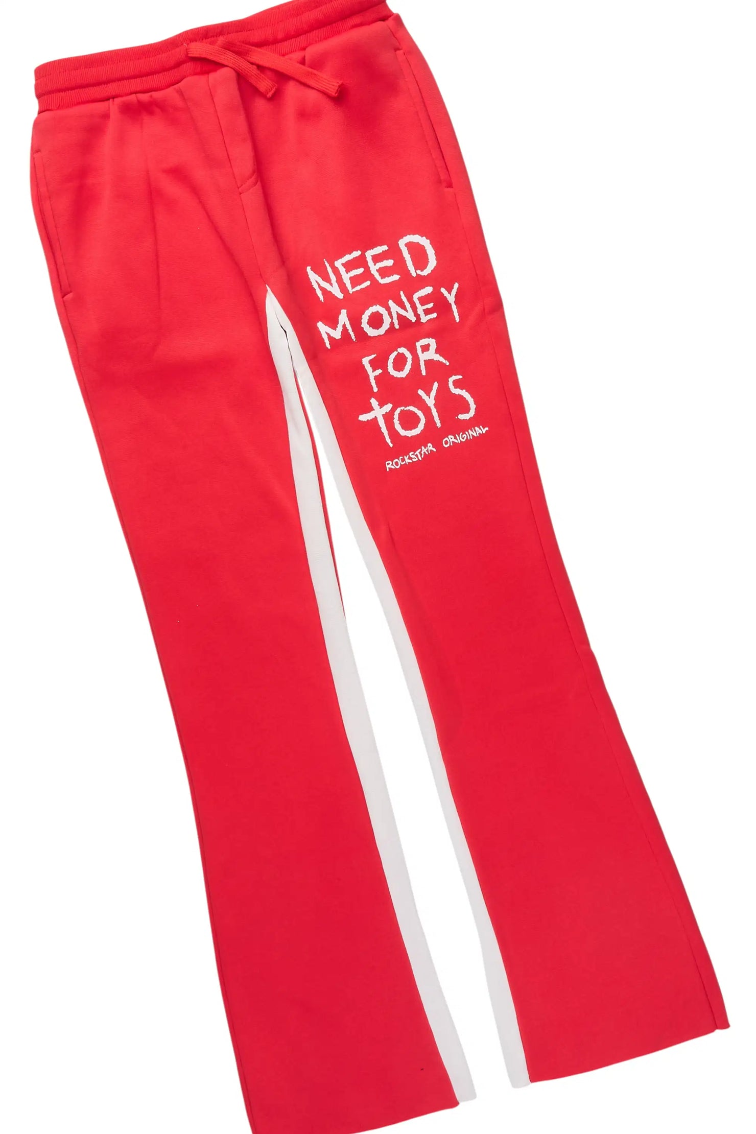 Boys M4 Toys Red Hoodie Stacked Track Set