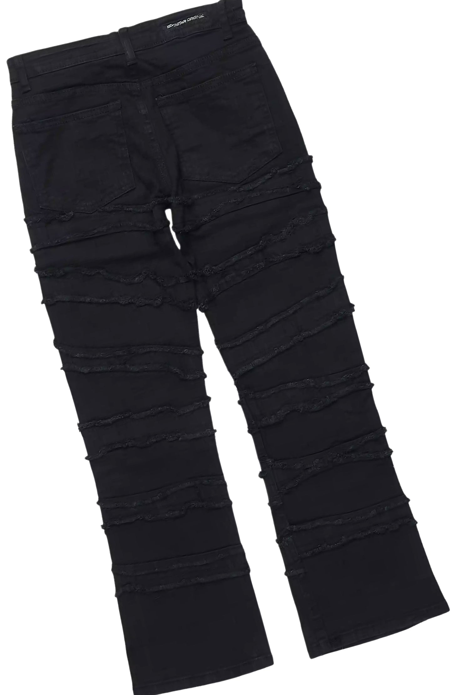 Boys Pixel Light Blue/Black T-Shirt Stacked Jean Set