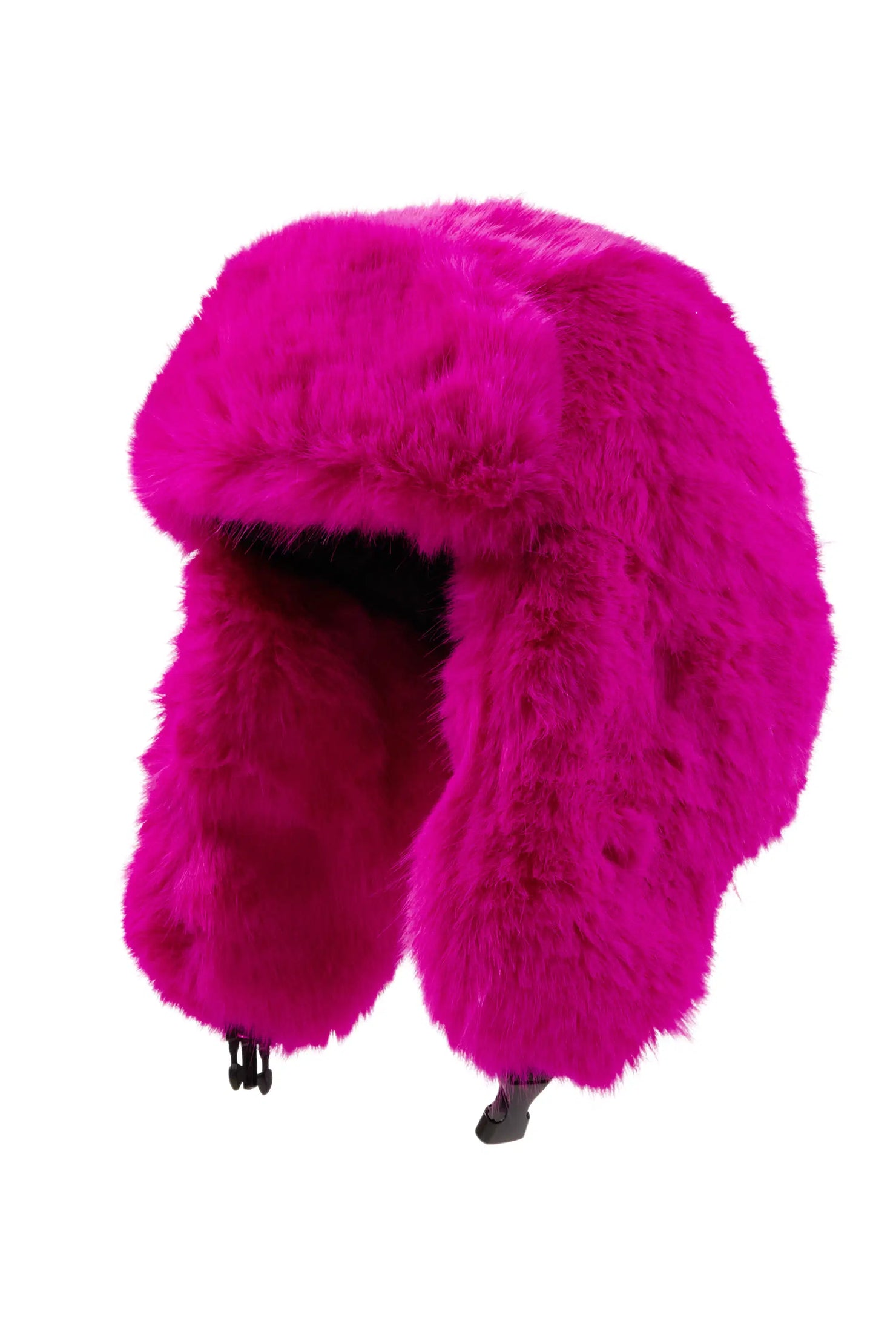 Ajaya Hot Pink Faux Fur Trapper Hat