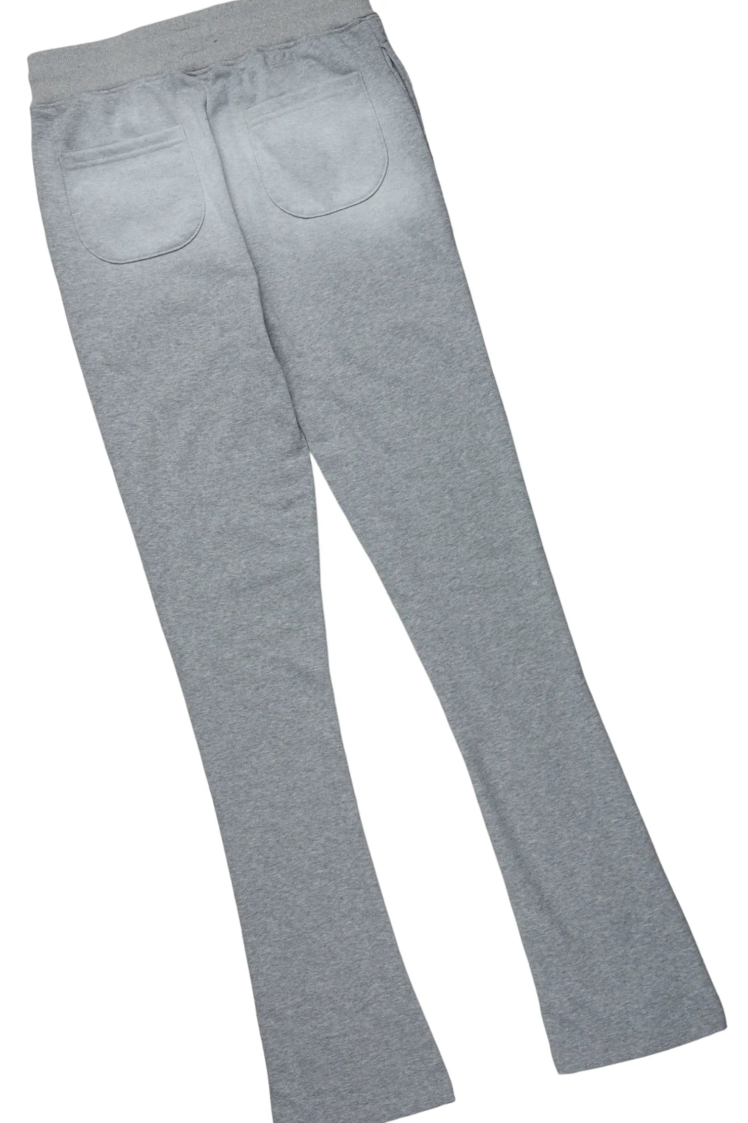 Vadim White/Grey Oversize T-Shirt/Stacked Flare Track Set