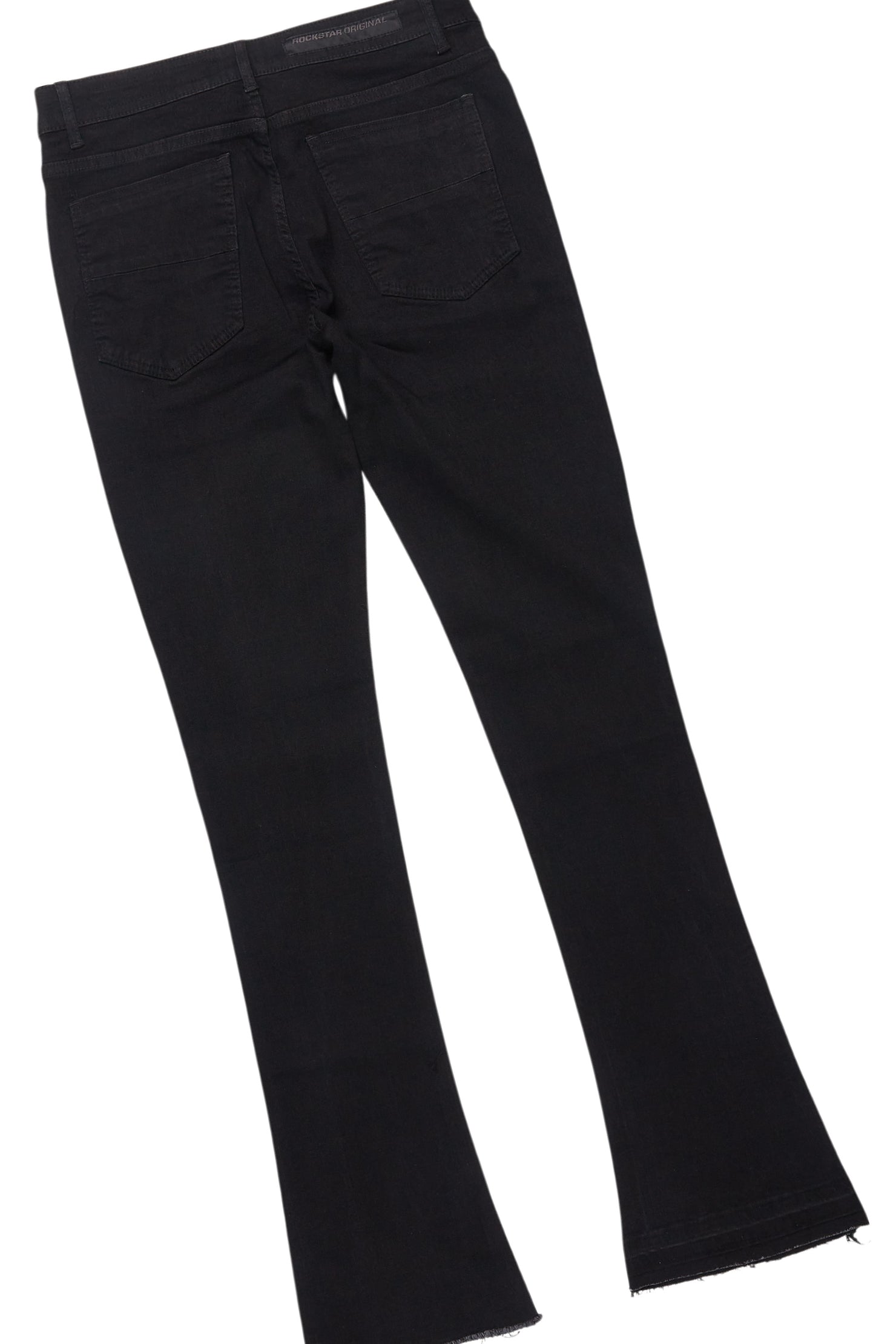 Sana Black/Black T-Shirt/Dag Stacked Flare Jean Set