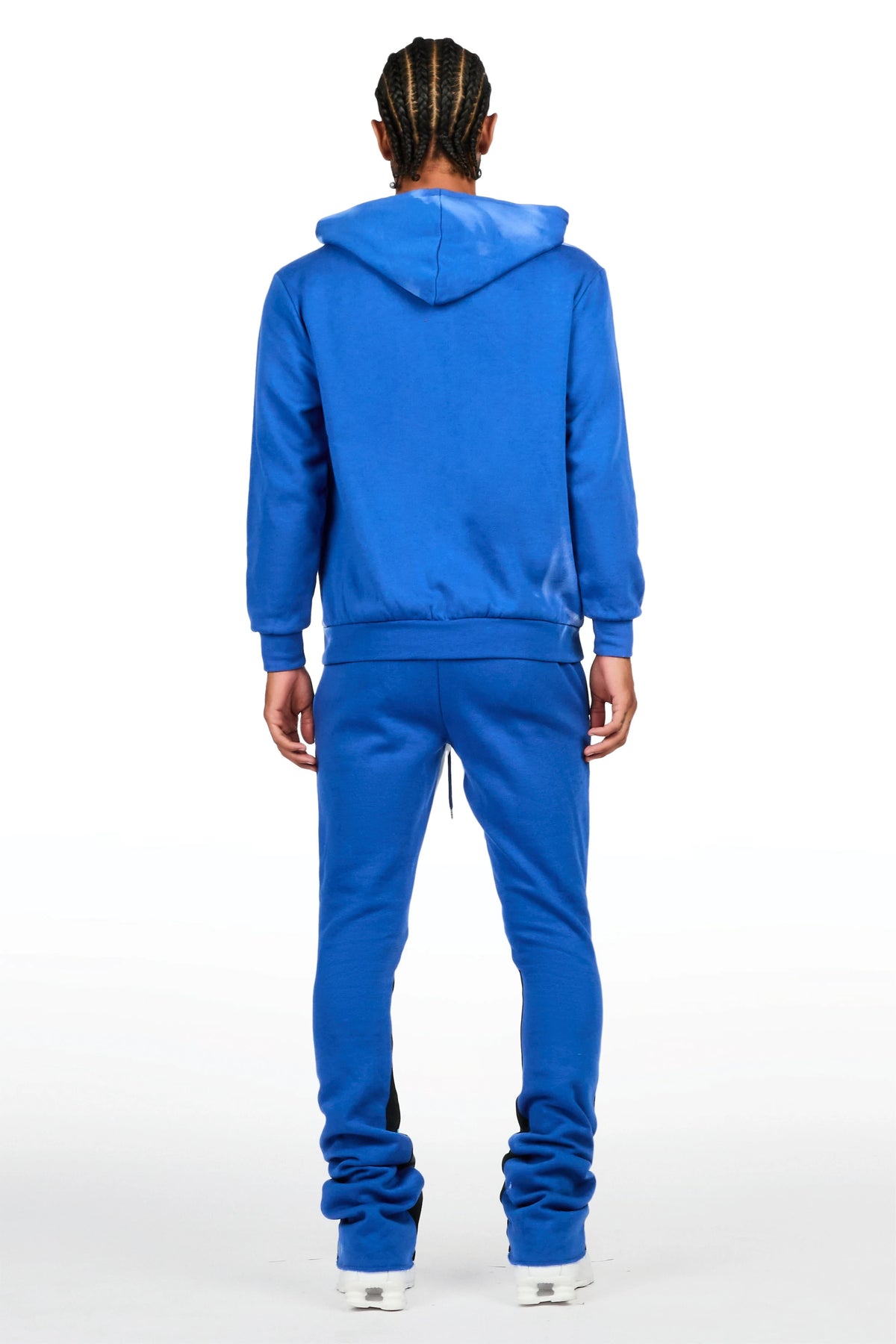 Kanne Royal Blue Hoodie/Stacked Flare Pant Track Set