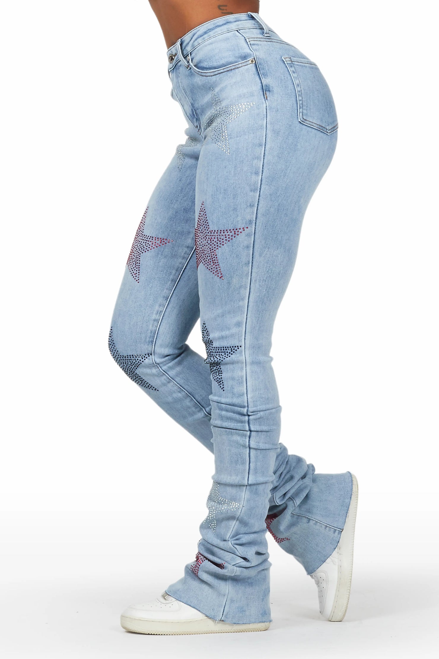 Stargirl Med. Wash Super Stacked Jean