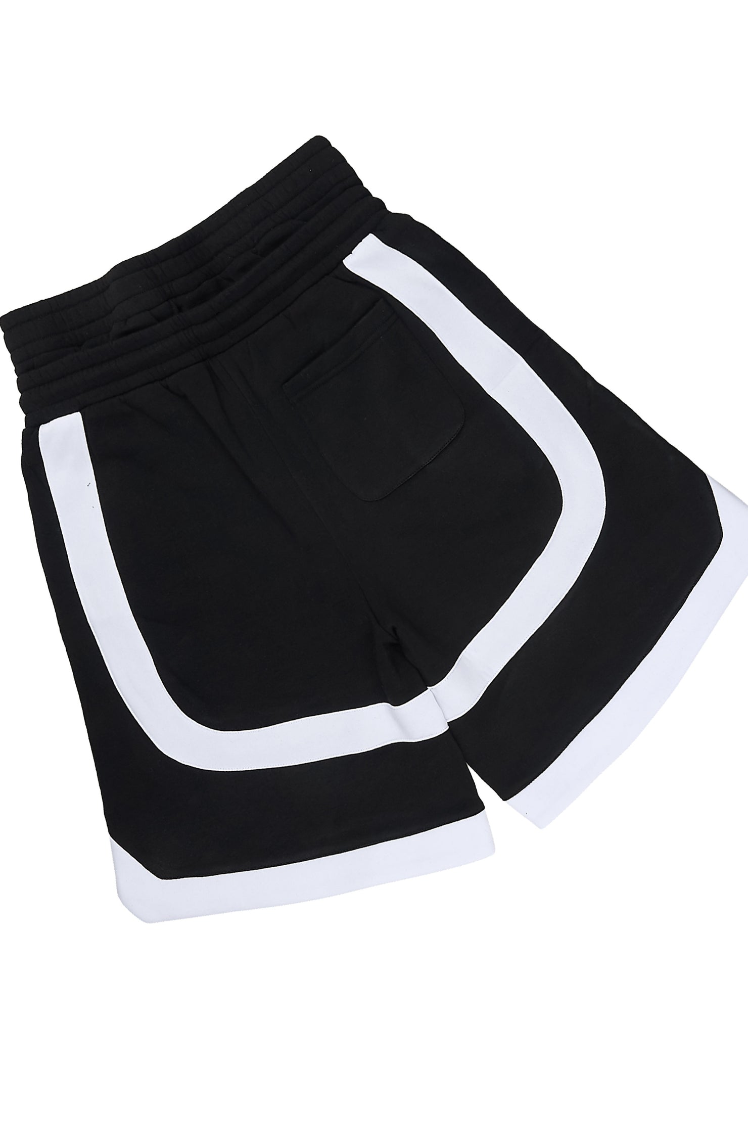 Redford Black T-Shirt/Double Waisted Short Set