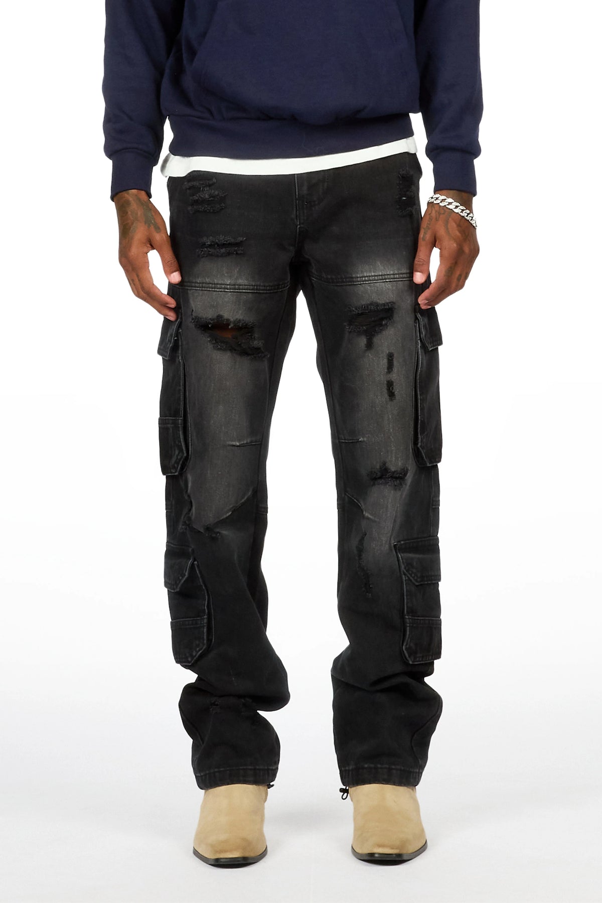 Sylvie Black Straight Fit Jean