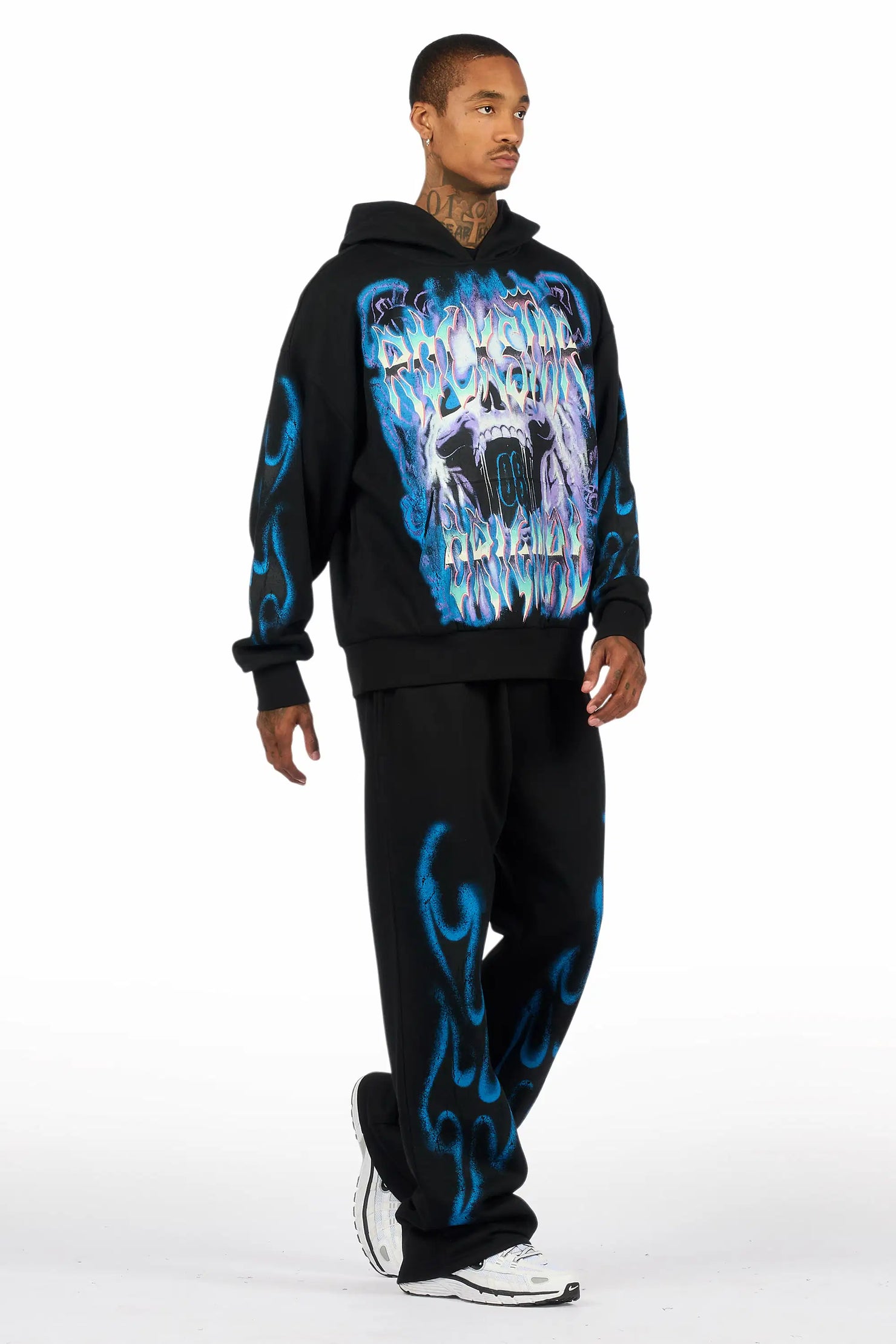 Rez Black Hoodie/Baggy Pant Track Set