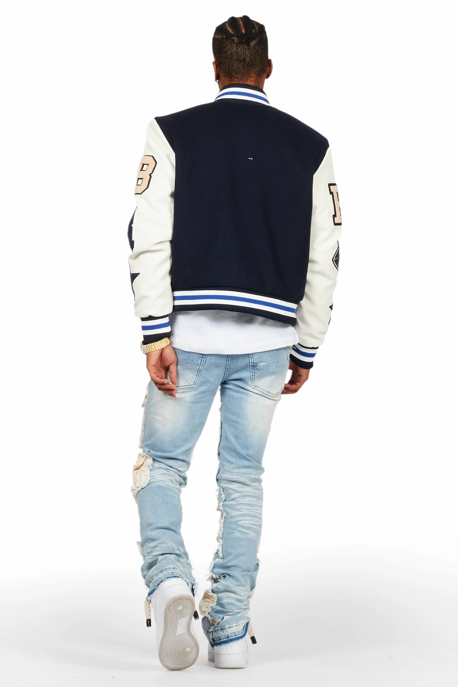 Monet Blue Stacked Flare Jean