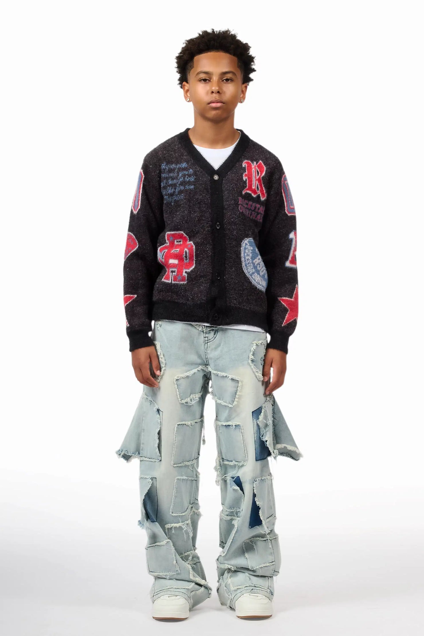 Boys Jacomus Blue Baggy Fit Jean