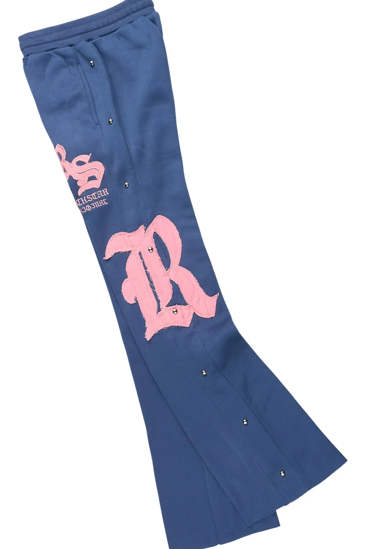 Girls Shironda Navy/Pink Stacked Track Set