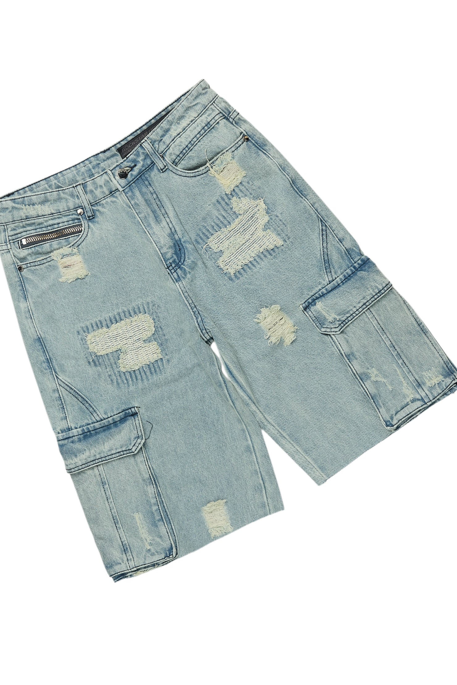 Grill Grey/Light Blue T-Shirt/Denim Short Set