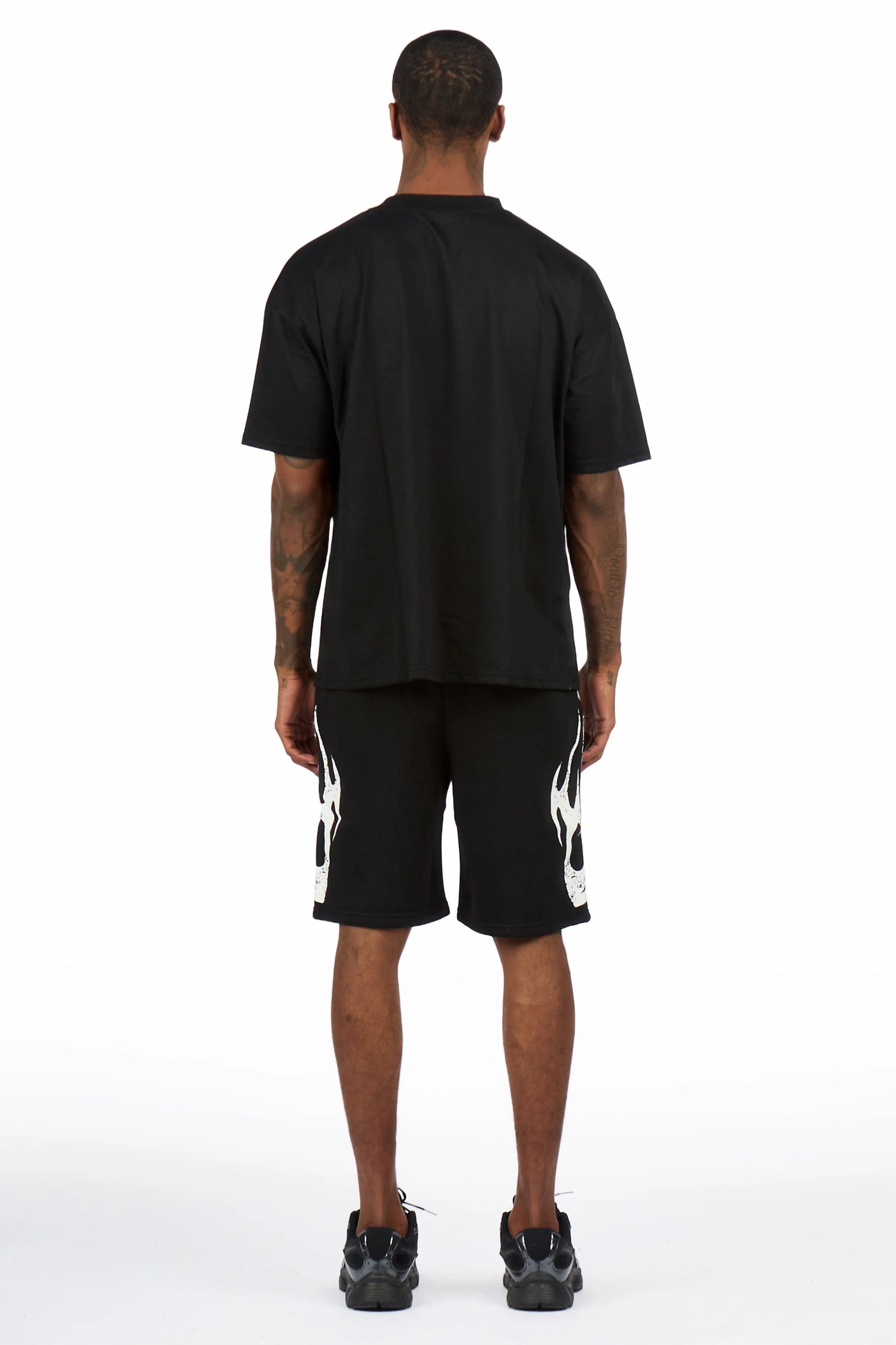Members Black T-Shirt/Short Set