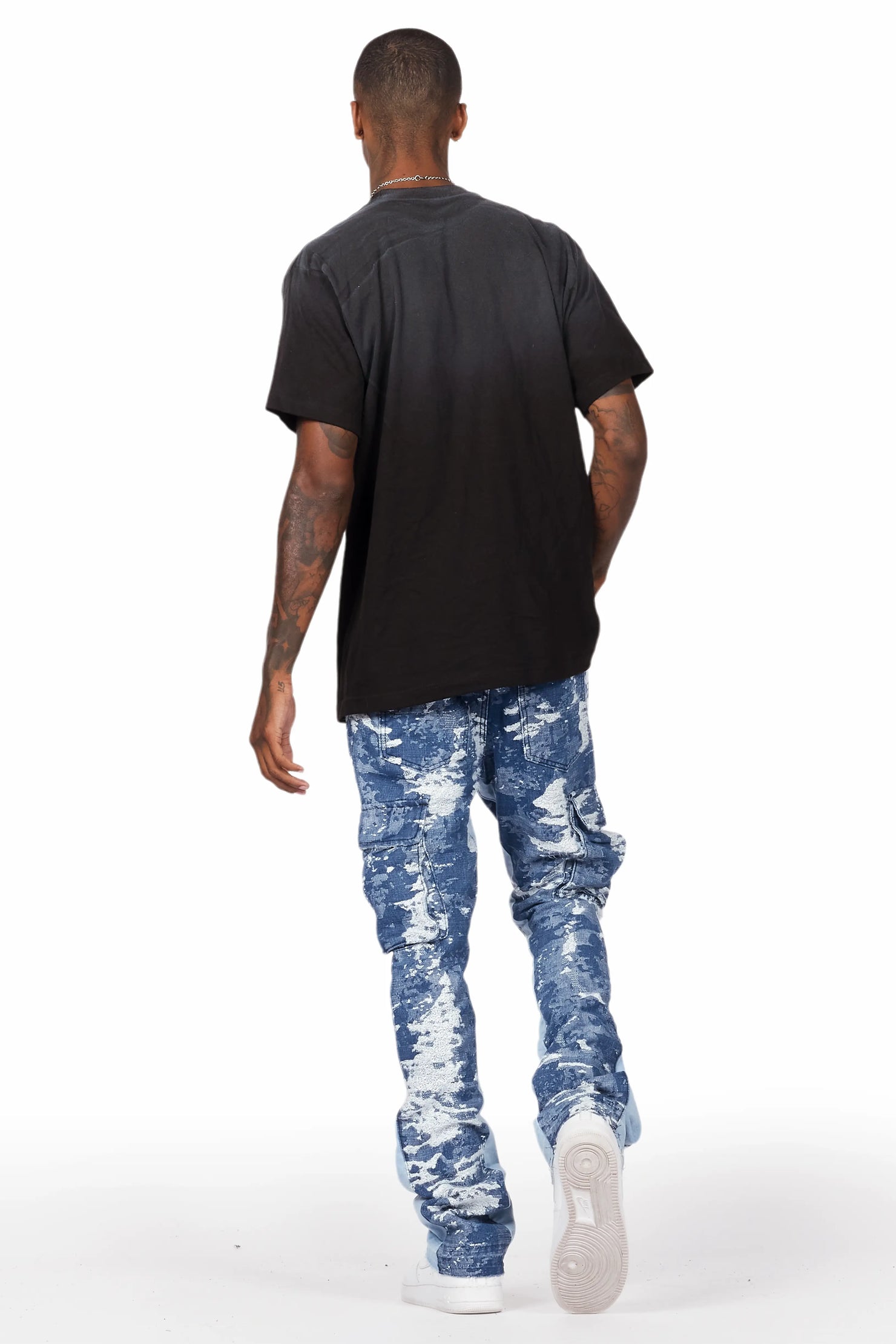 Ibbis Black Graphic Oversized T-Shirt