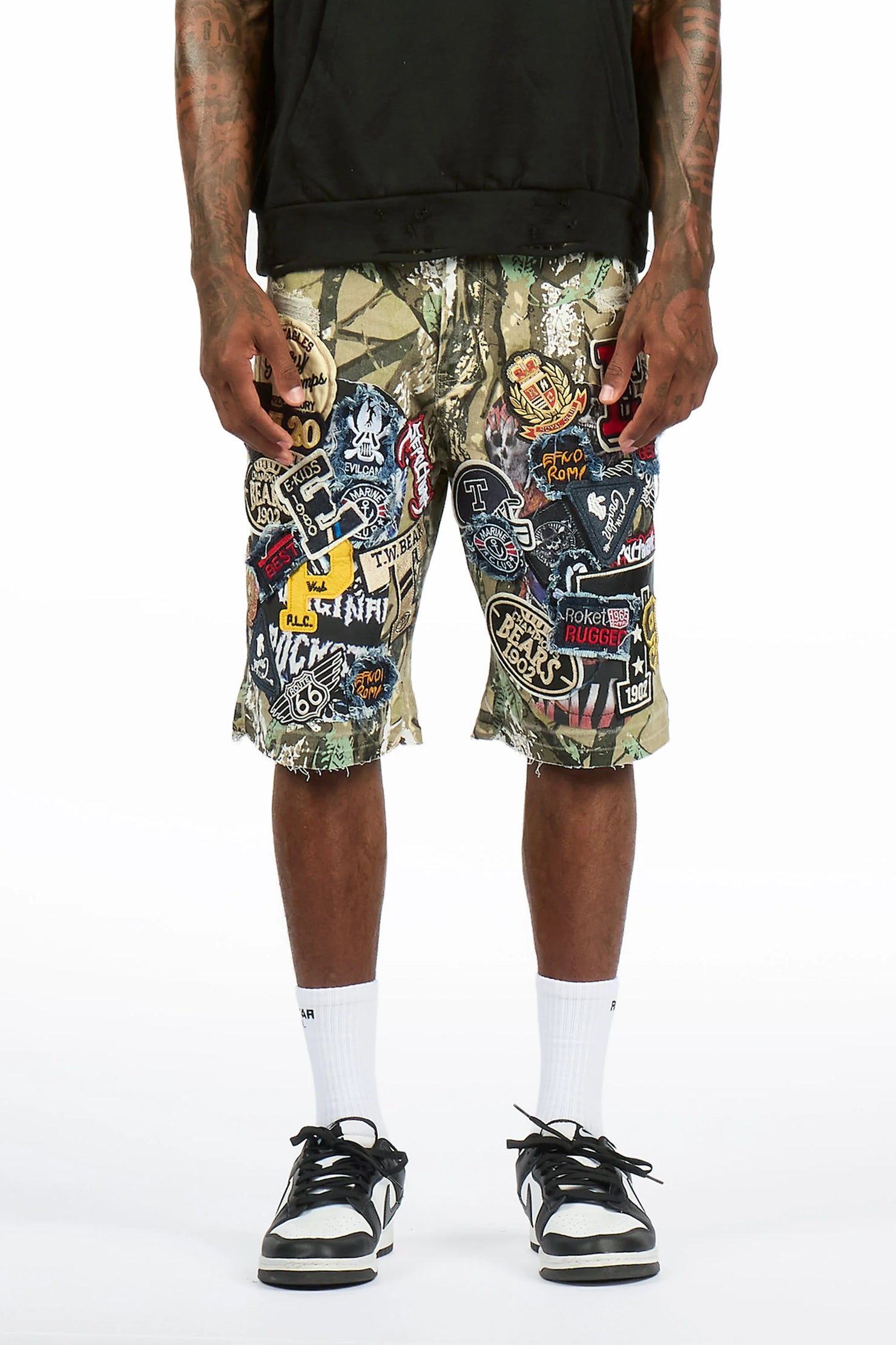 Espen Tree Camo Denim Short