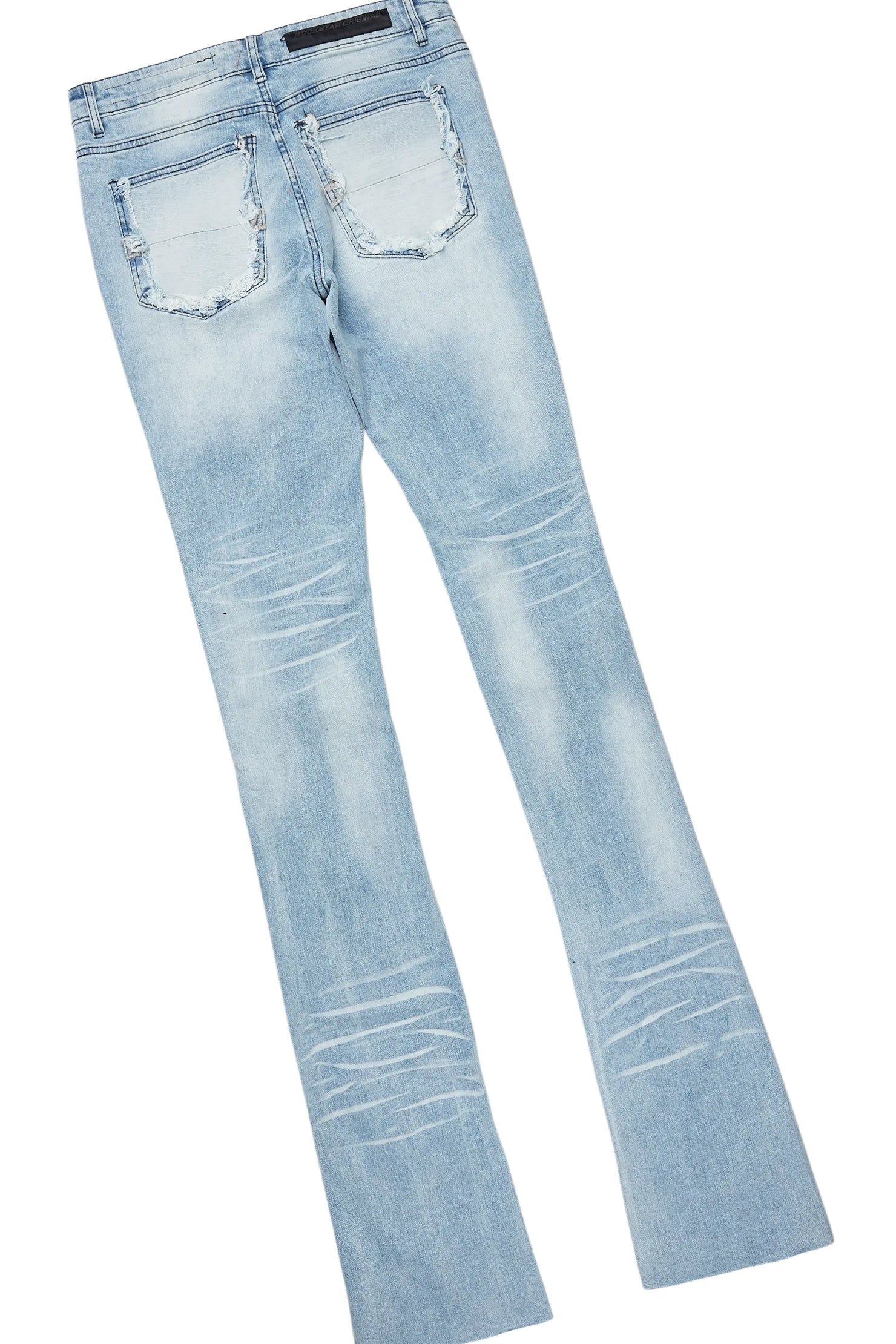 Mallow Purple Knit Sweater/Super Stacked Flare Jean Bundle