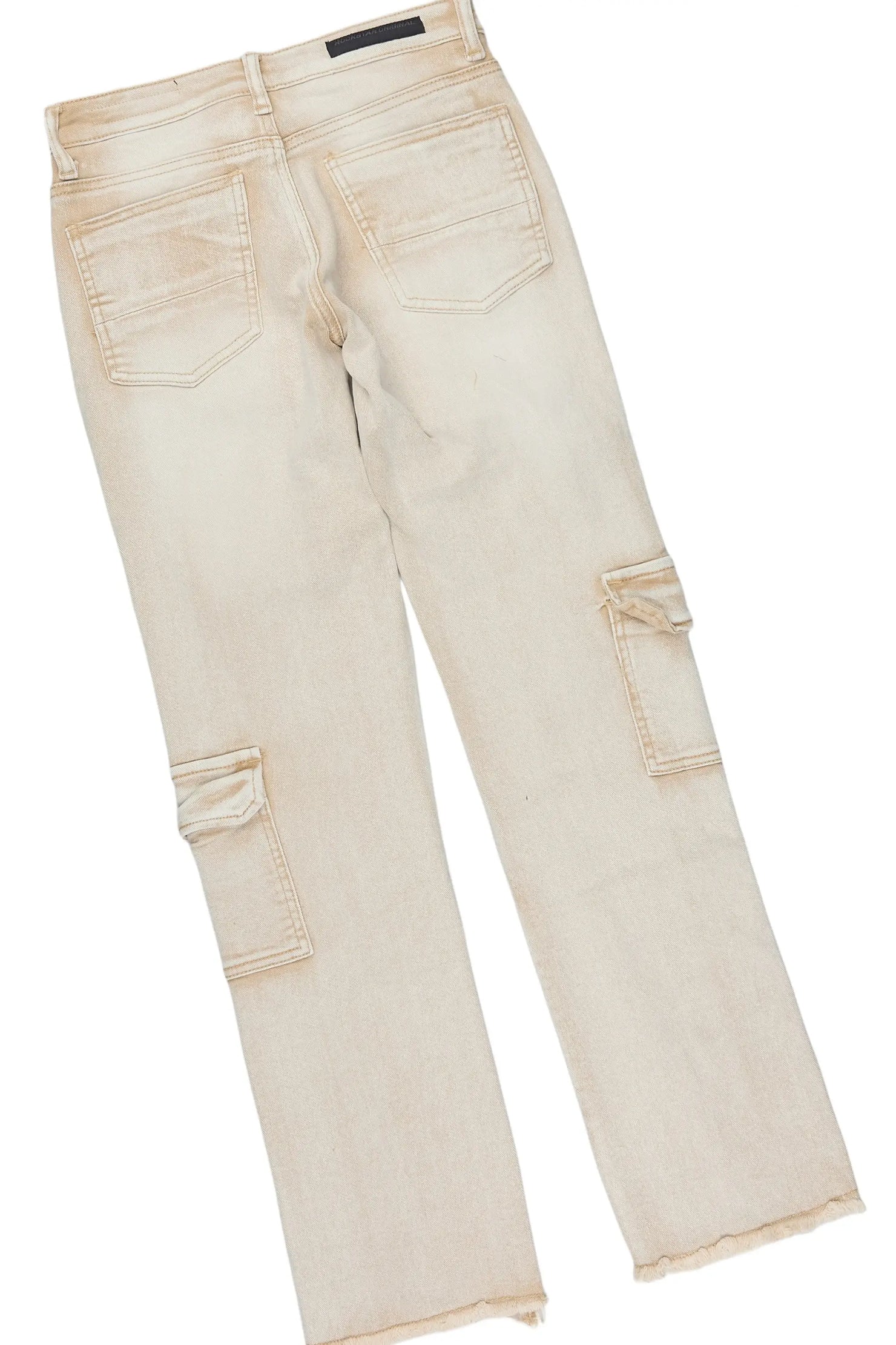 Boys Slade Sand T-Shirt Stacked Jean Set