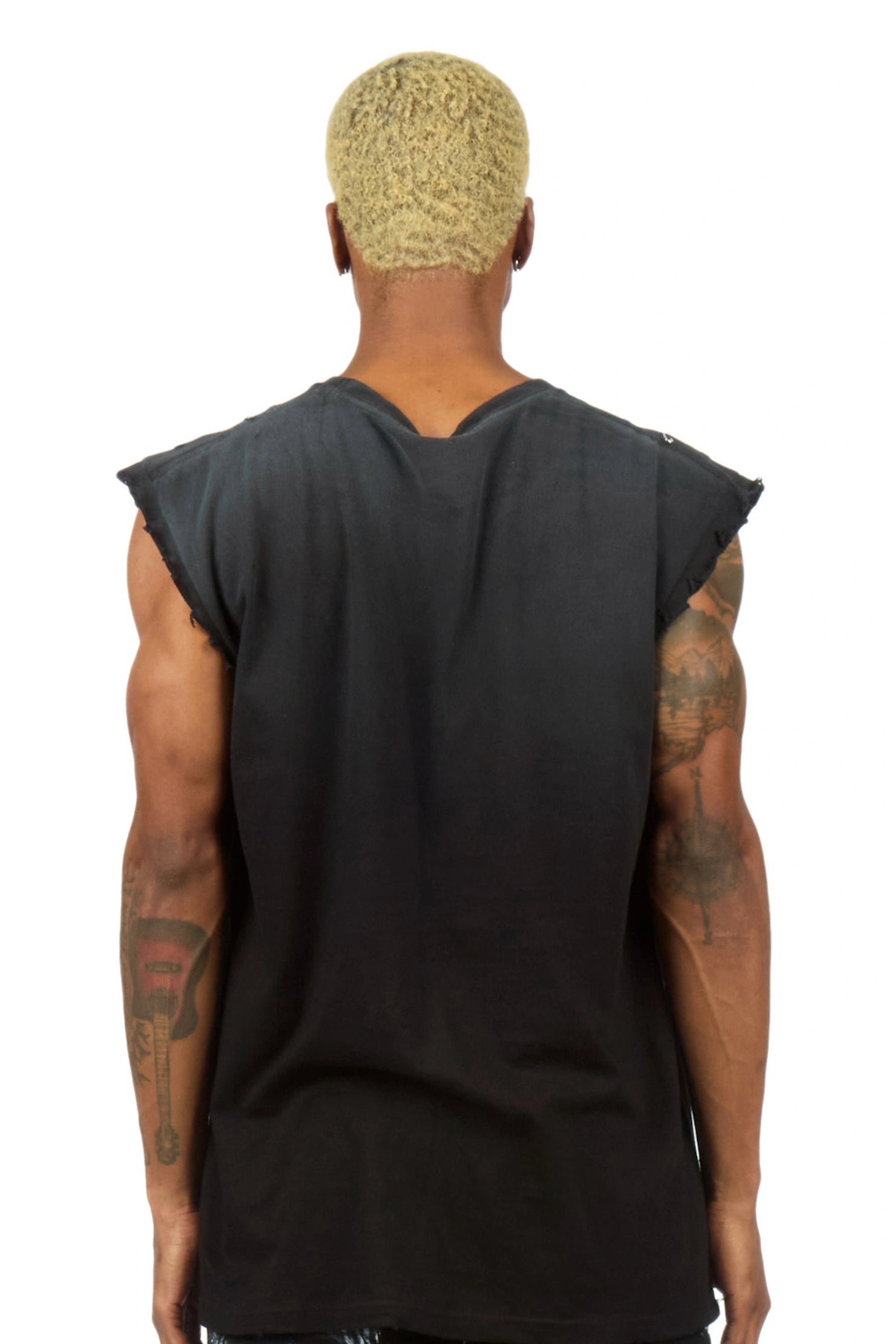Wilsander Black Oversized Cut Off T-Shirt