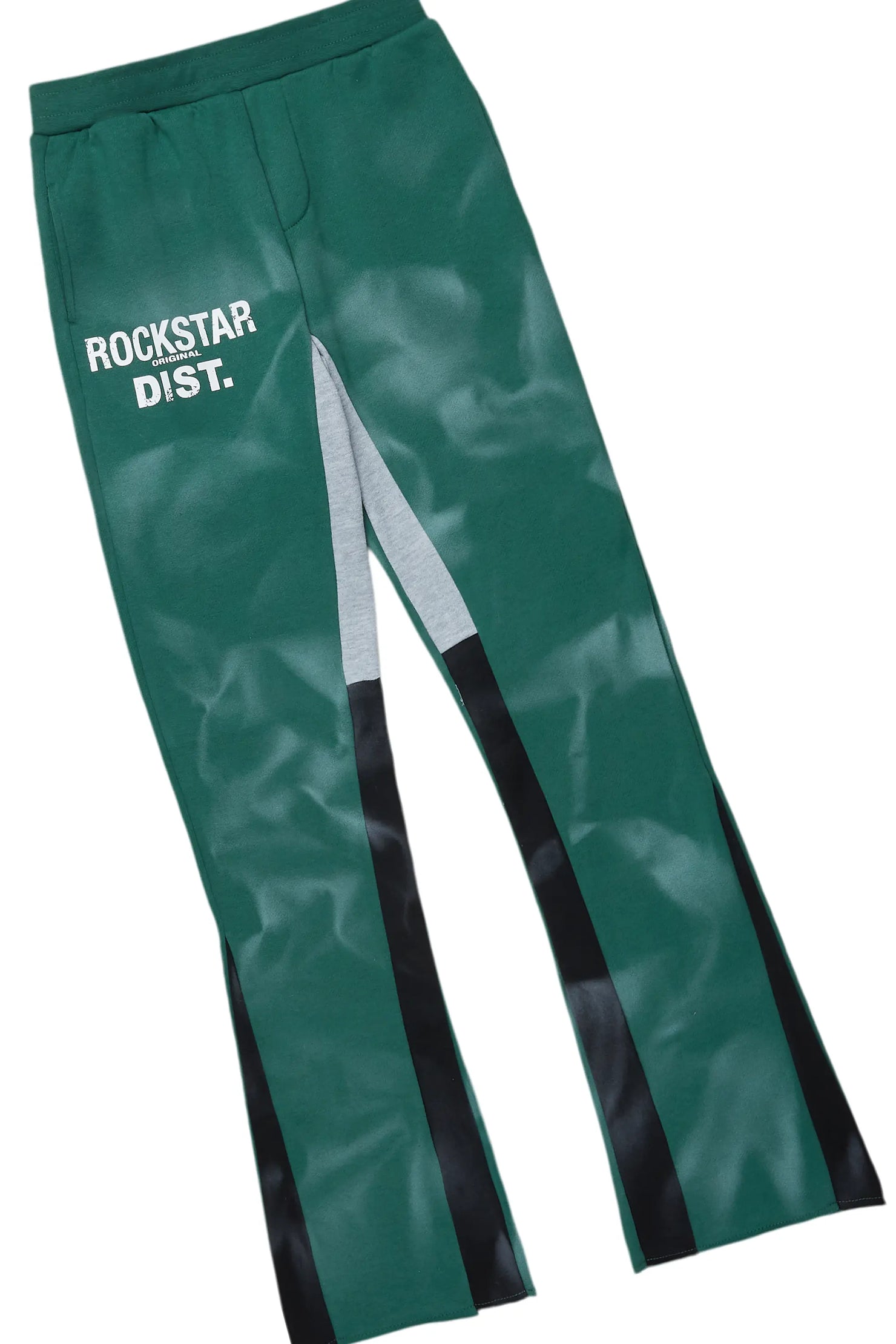 Boys Nelly Green Stacked Pant Set